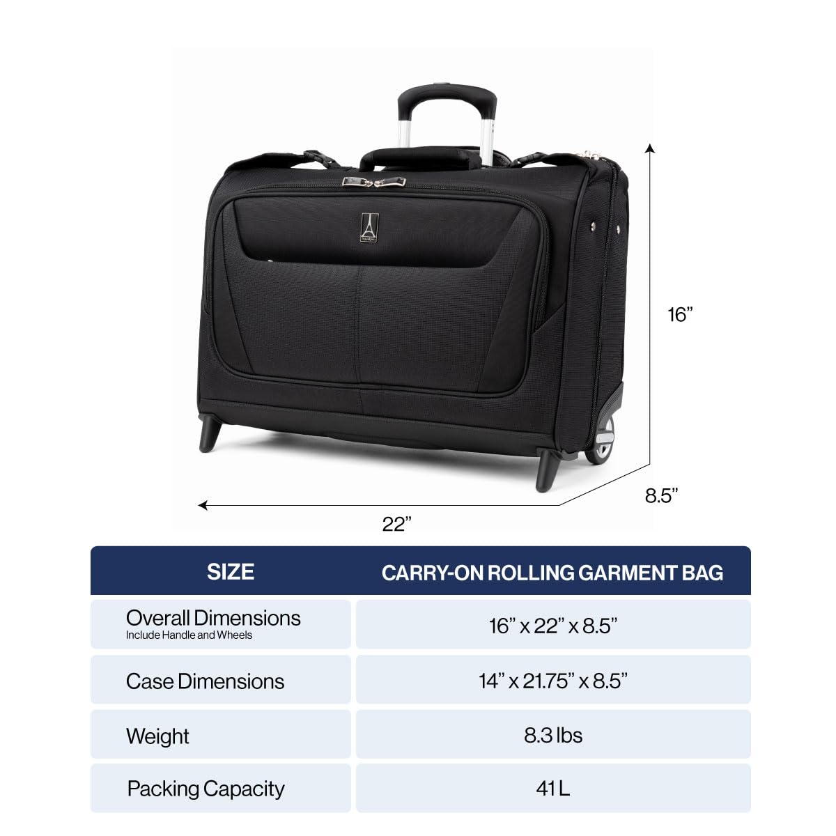 travelpro-maxlite-5-softside-lightweight-carry-on-2-wheel-rolling-garment-bag-22 image 3