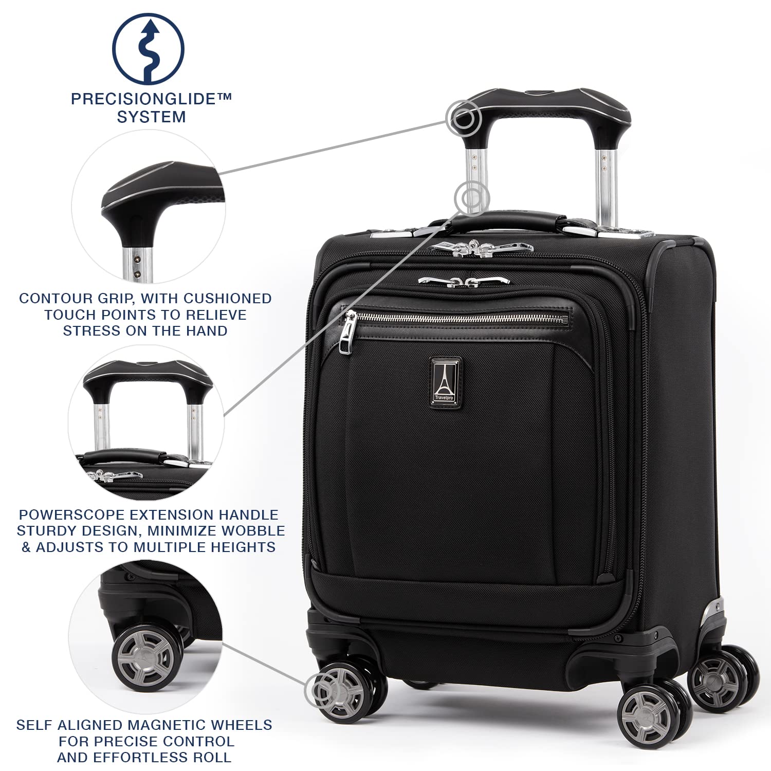 travelpro-platinum-elite-underseat-spinner-tote-bag-with-usb-port image 3
