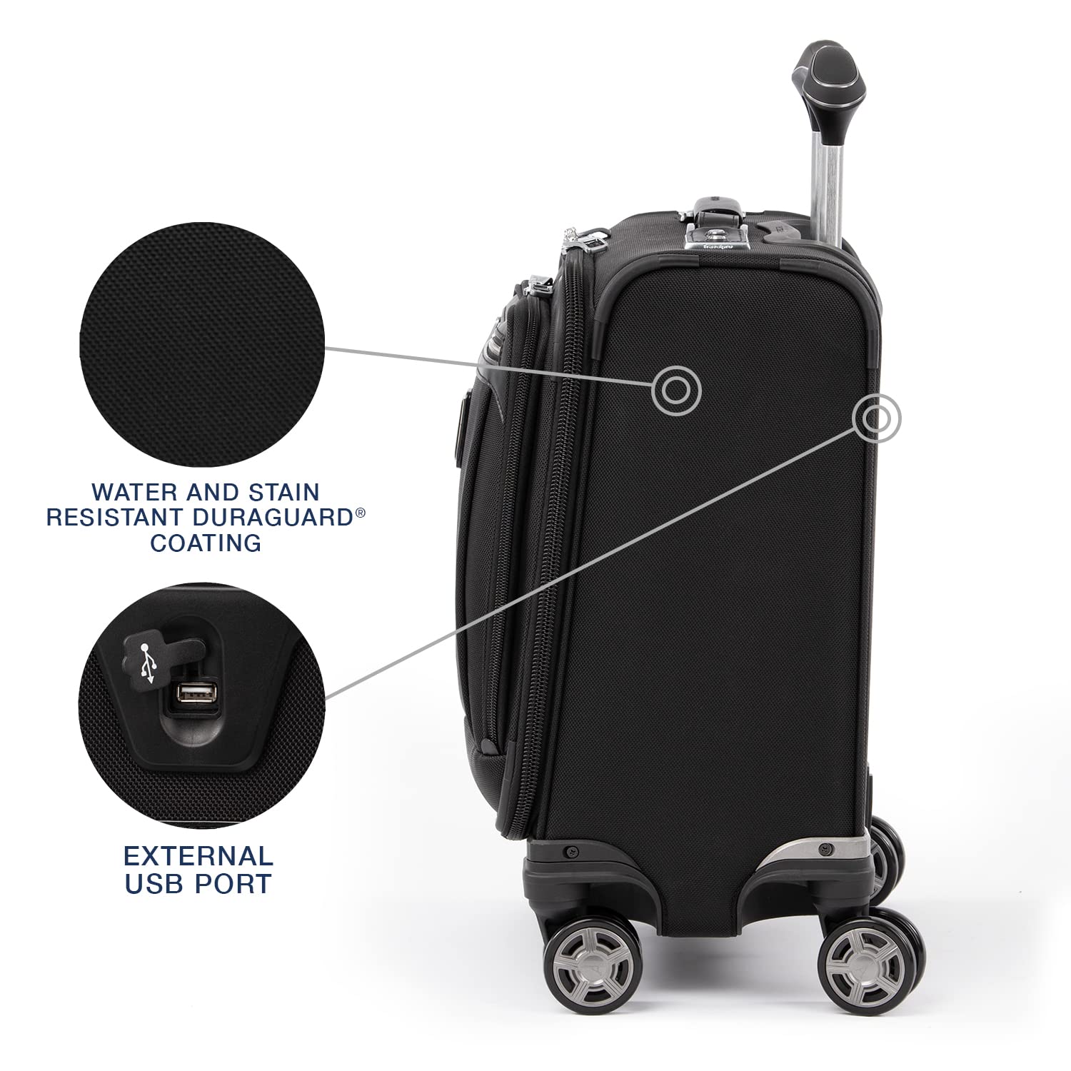 travelpro-platinum-elite-underseat-spinner-tote-bag-with-usb-port image 5