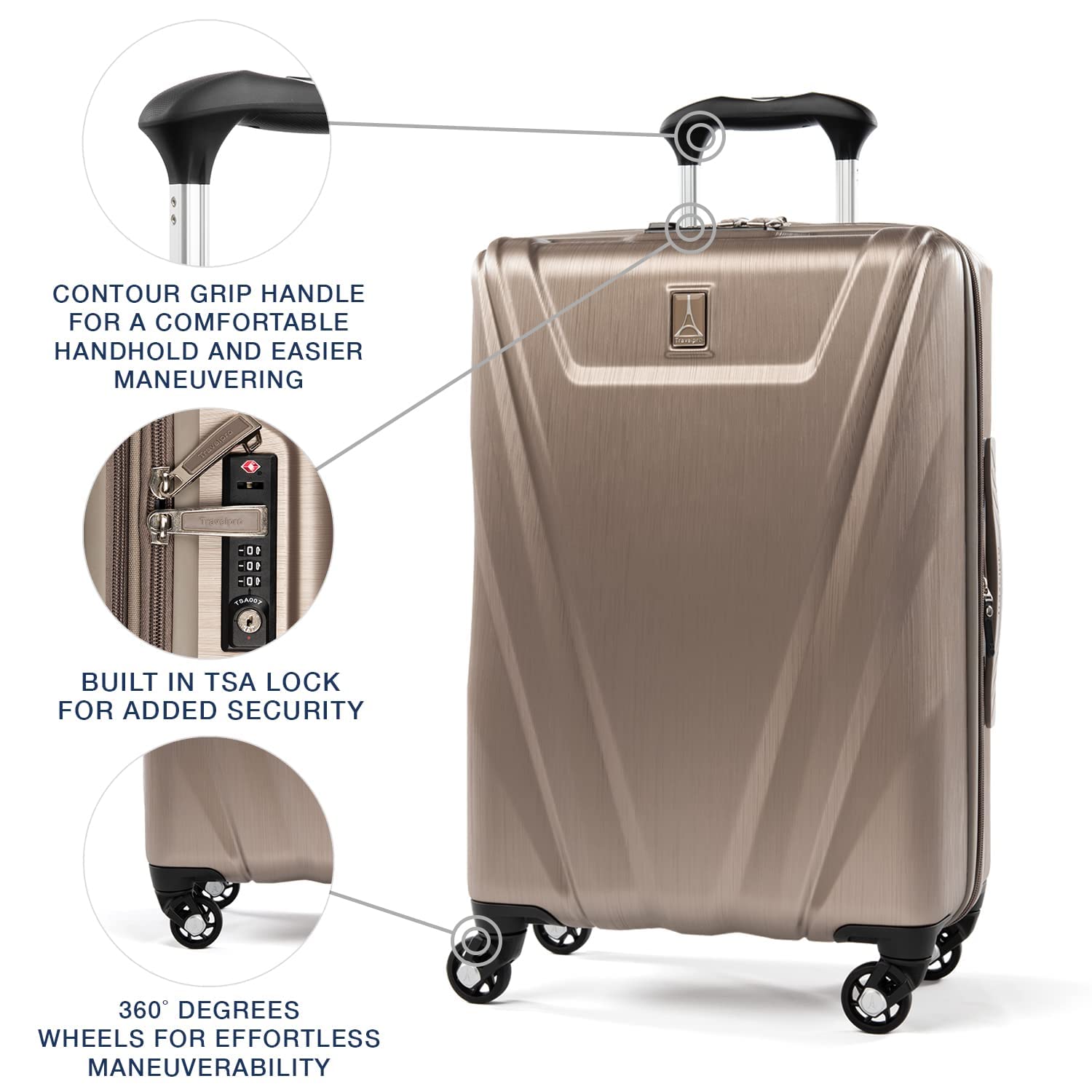 travelpro-maxlite-5-hardside-spinner-wheel-luggage-brushed-champagne-carry-on-21 image 2