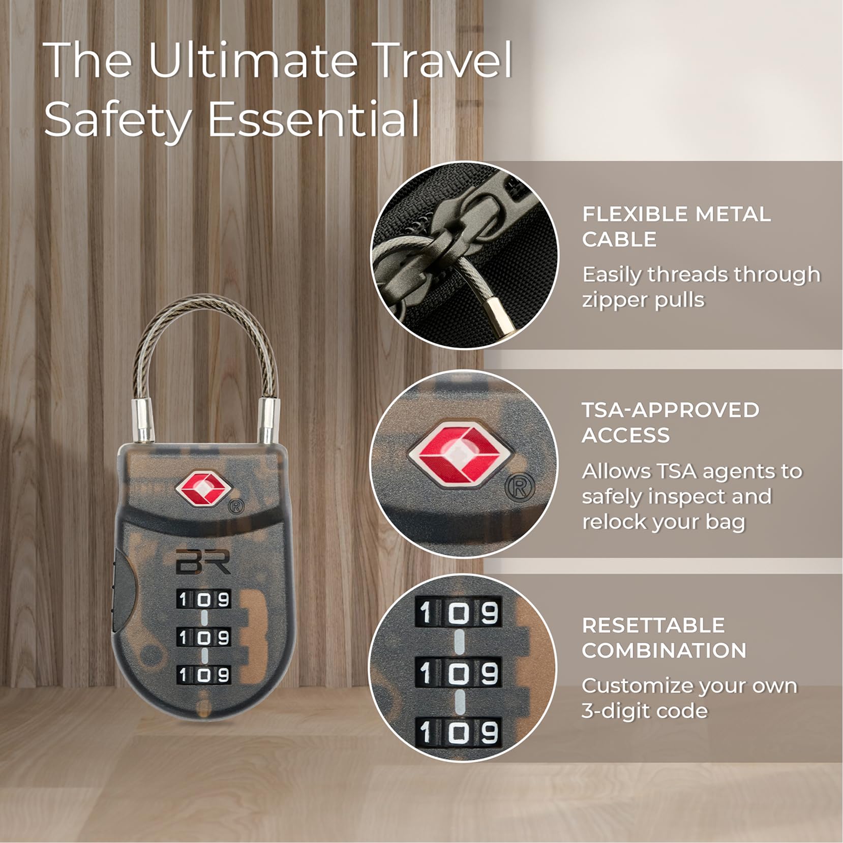 briggs-riley-tsa-approved-cable-lock-for-luggage-3-digit-combination image 2