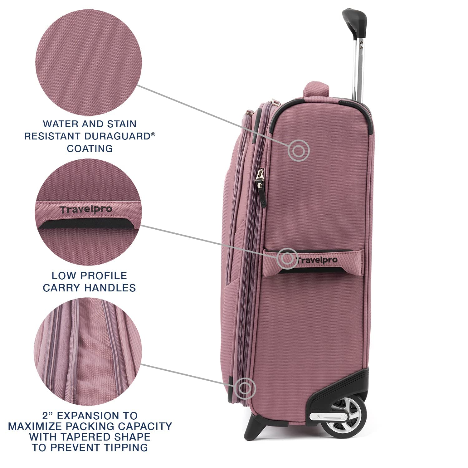 travelpro-maxlite-5-softside-expandable-upright-2-wheel-carry-on-luggage-lightwe-2 image 3