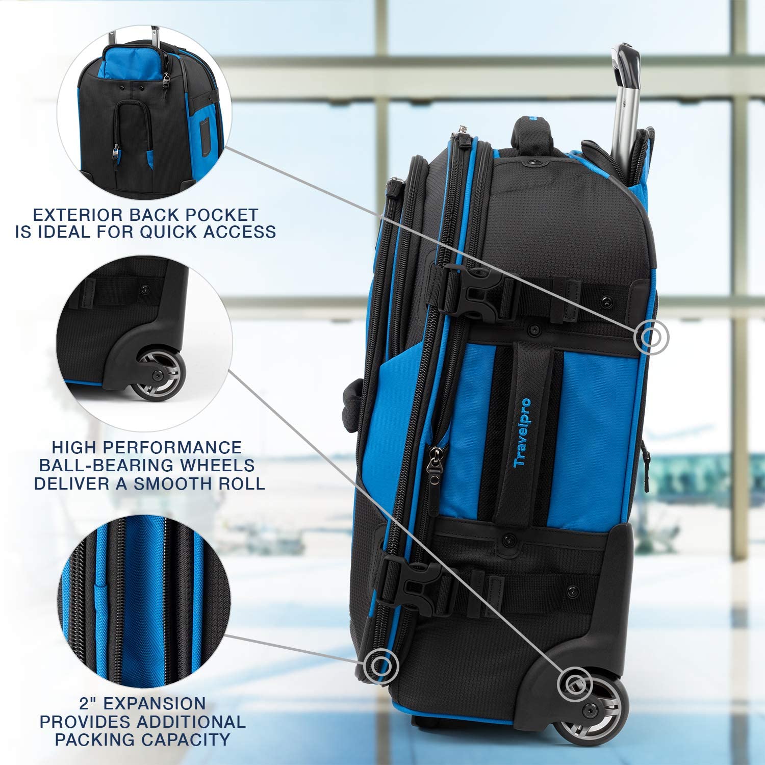travelpro-bold-softside-expandable-carry-on-rollaboard-luggage-22-inch-blue-blac image 4