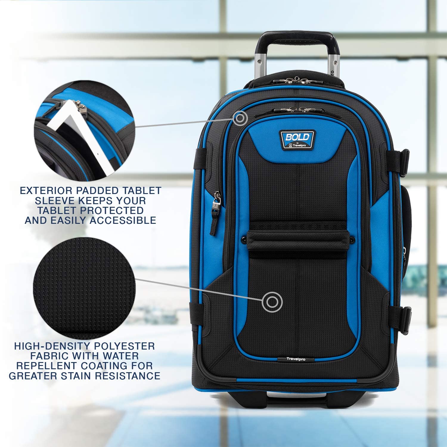 travelpro-bold-softside-expandable-carry-on-rollaboard-luggage-22-inch-blue-blac image 3