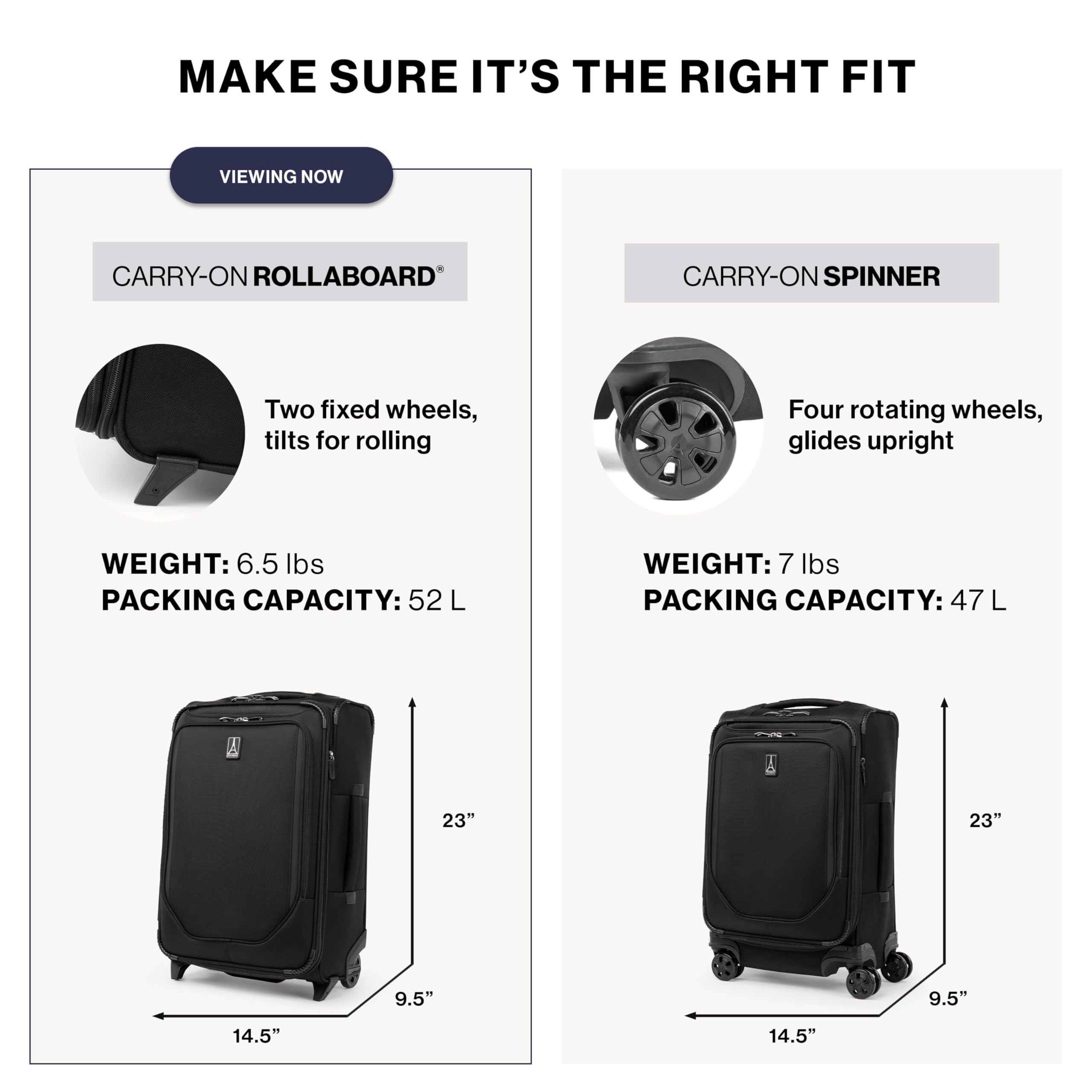 travelpro-crew-classic-lightweight-softside-expandable-carry-on-luggage-2-wheel- image 7