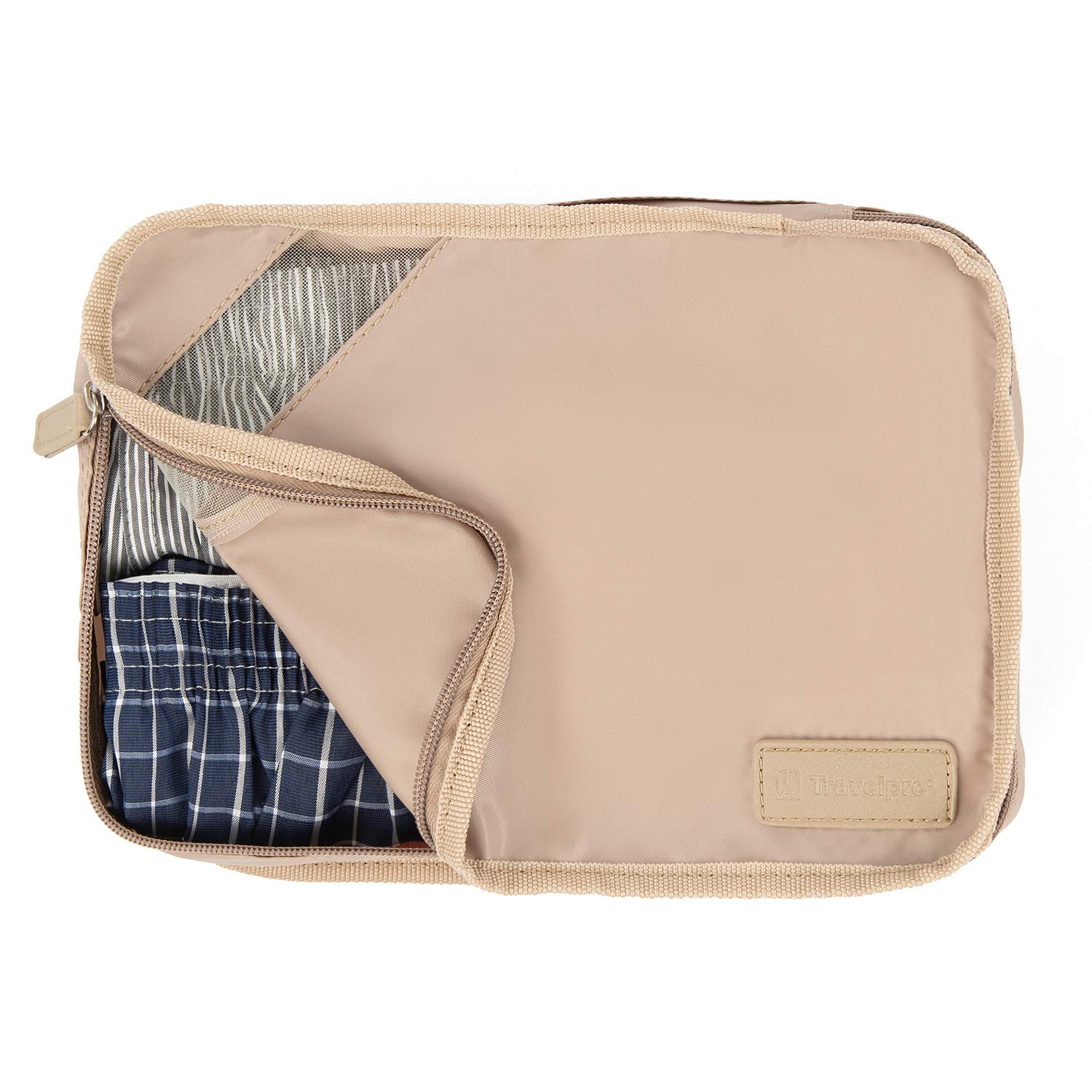 travelpro-essentials-medium-packing-cube-khaki image 3