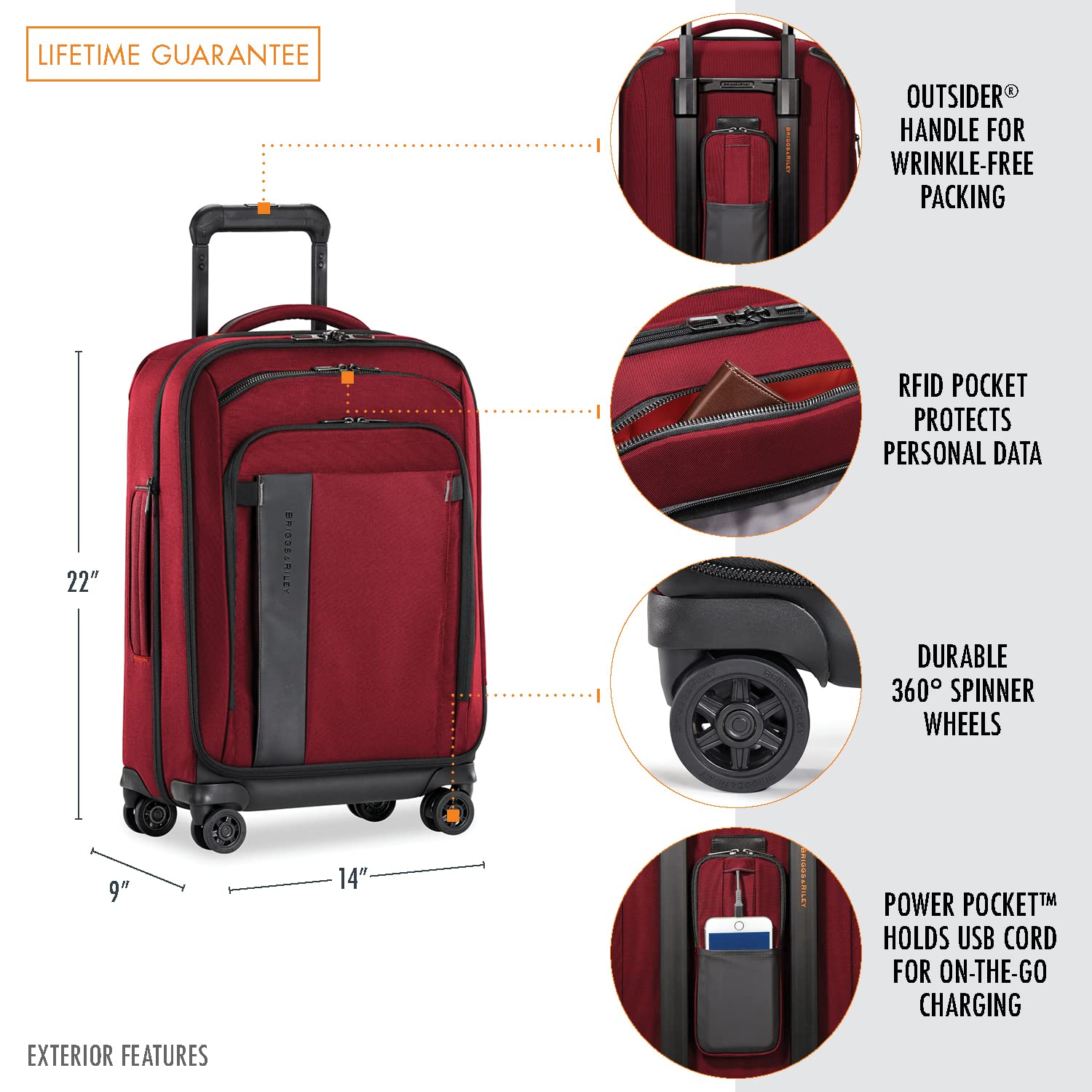 briggs-riley-zdx-expandable-luggage-with-4-spinner-wheels-brick-carry-on-22-inch image 2