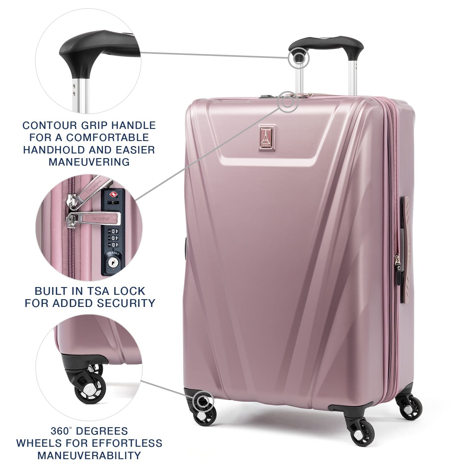 travelpro-maxlite-5-hardside-expandable-spinner-25-inch-dusty-rose-checked-mediu image 2