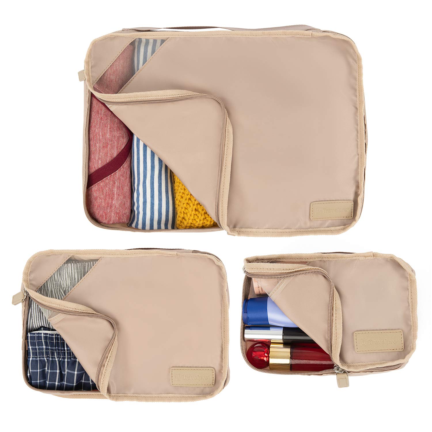 travelpro-essentials-packing-cubes-3-pack-s-m-l-khaki image 4