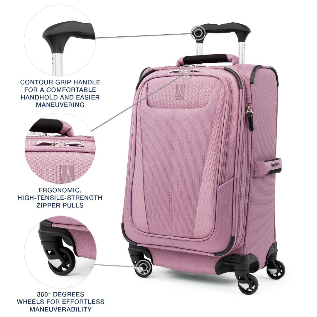 travelpro-maxlite-5-softside-expandable-21-inch-carry-on-spinner-suitcase-orchid image 3