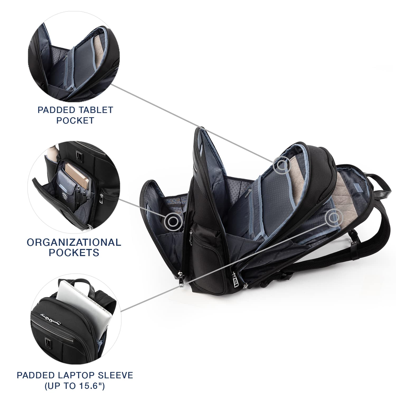 travelpro-platinum-elite-business-laptop-backpack-fits-17-5-laptop-shadow-black image 6