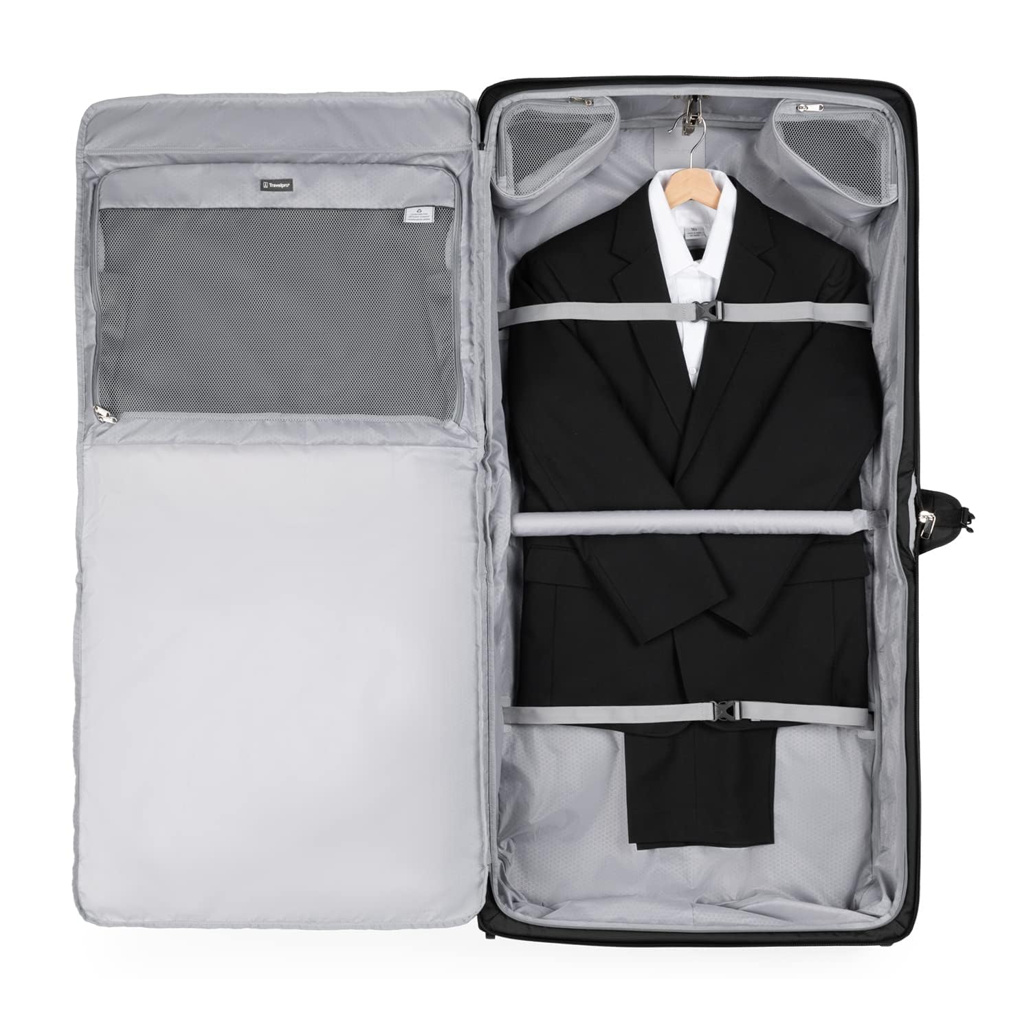 travelpro-maxlite-lightweight-2-wheel-rolling-garment-bag-24-inch-black image 5
