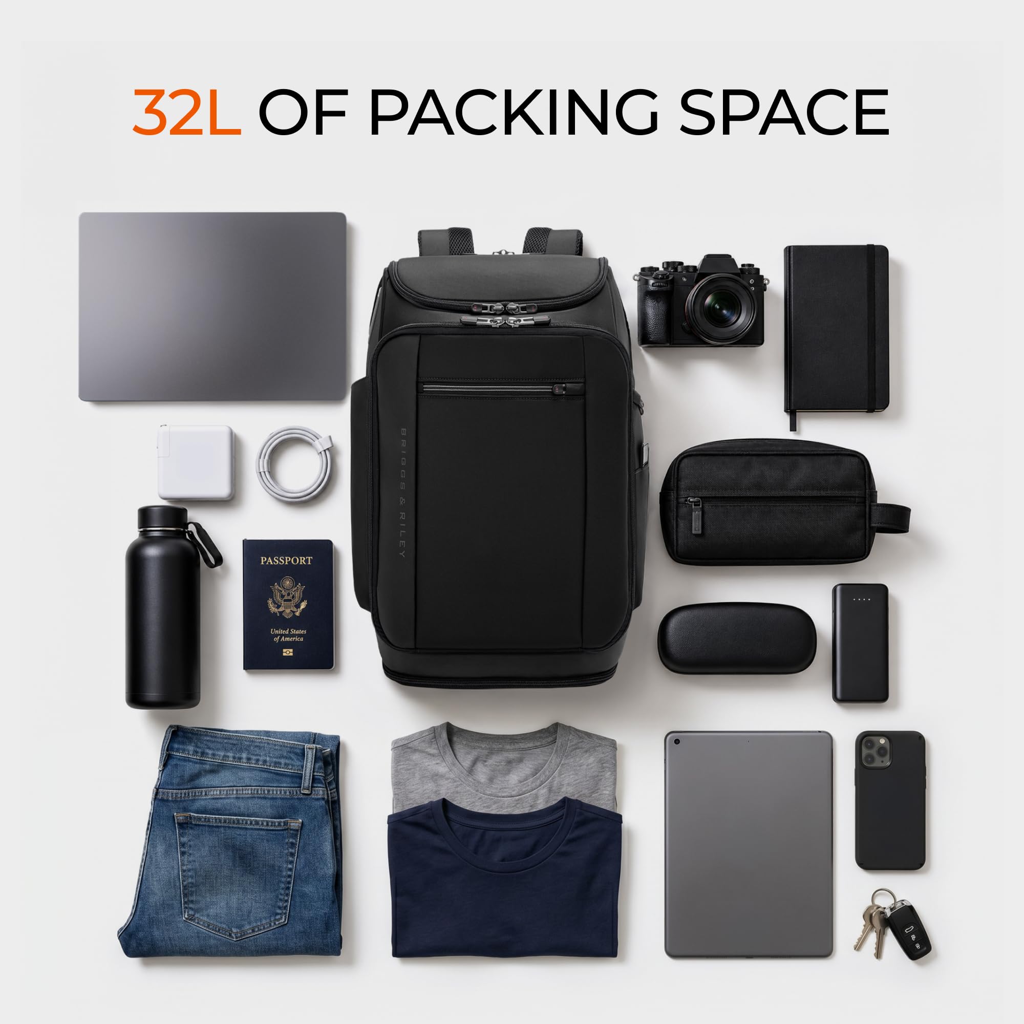 briggs-riley-zdx-u-zip-travel-backpack-carry-on-with-shoe-compartment-17-laptop- image 4