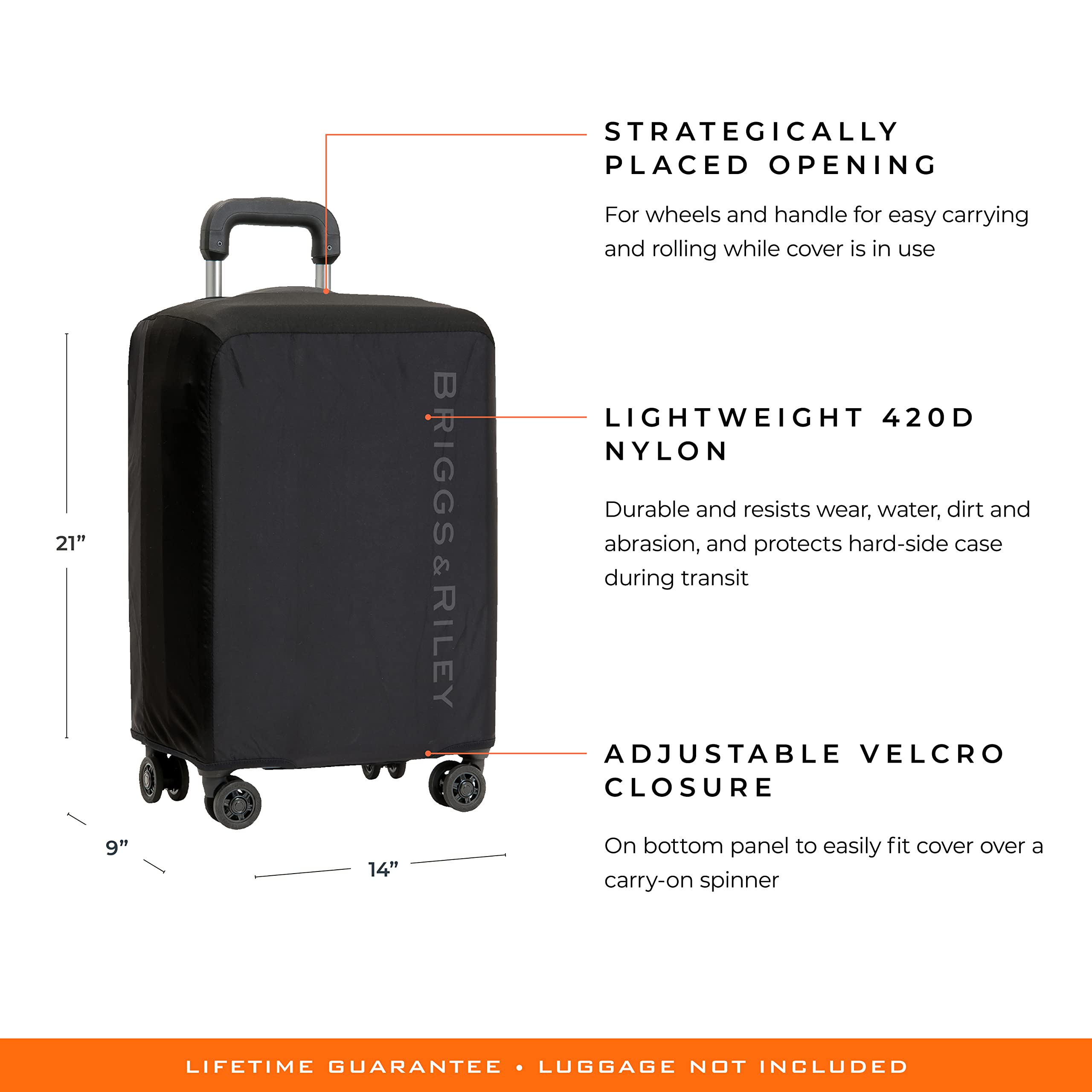 briggs-riley-sympatico-luggage-cover-black-carry-on image 3