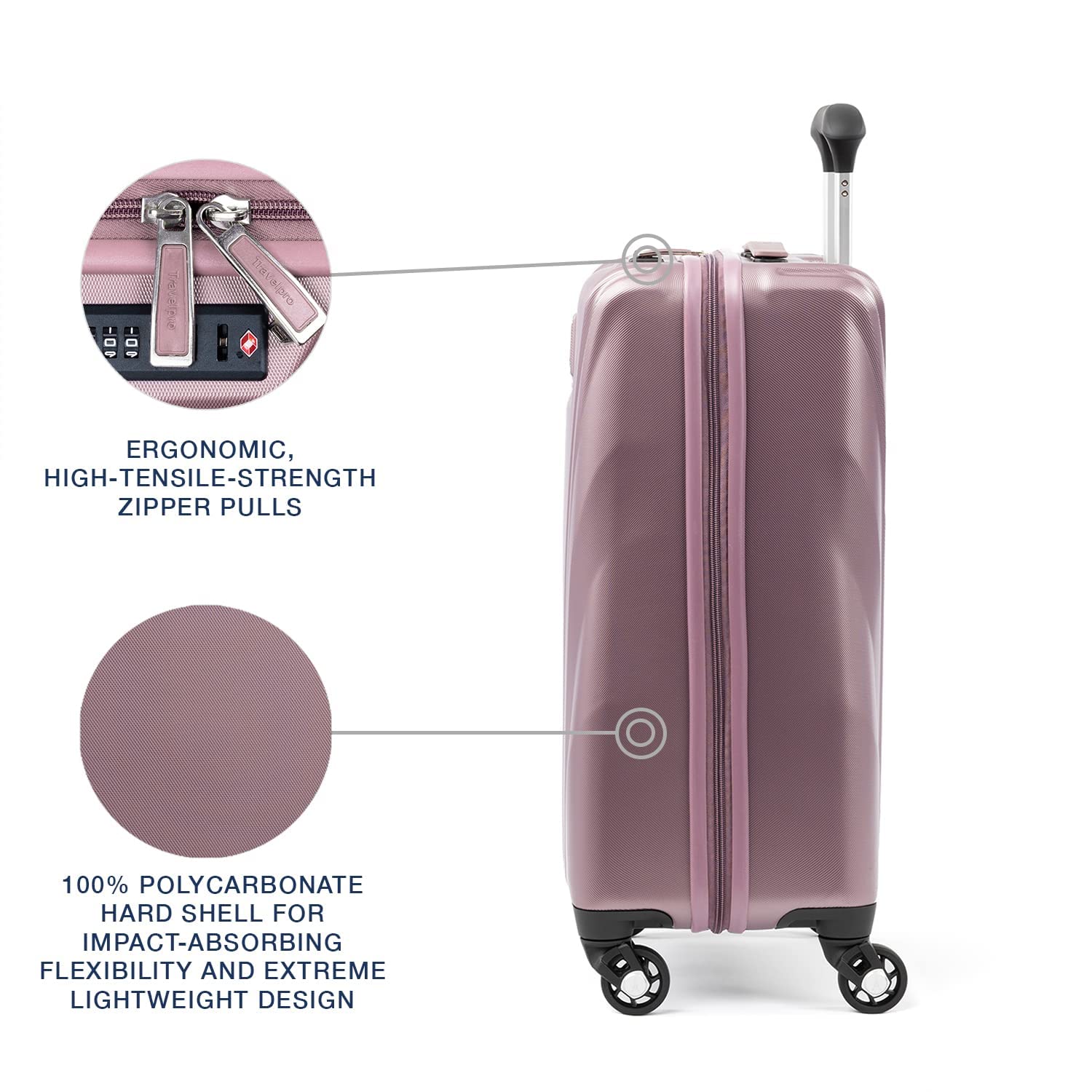 travelpro-maxlite-5-international-carry-on-hardside-spinner-dusty-rose-19-inch image 3