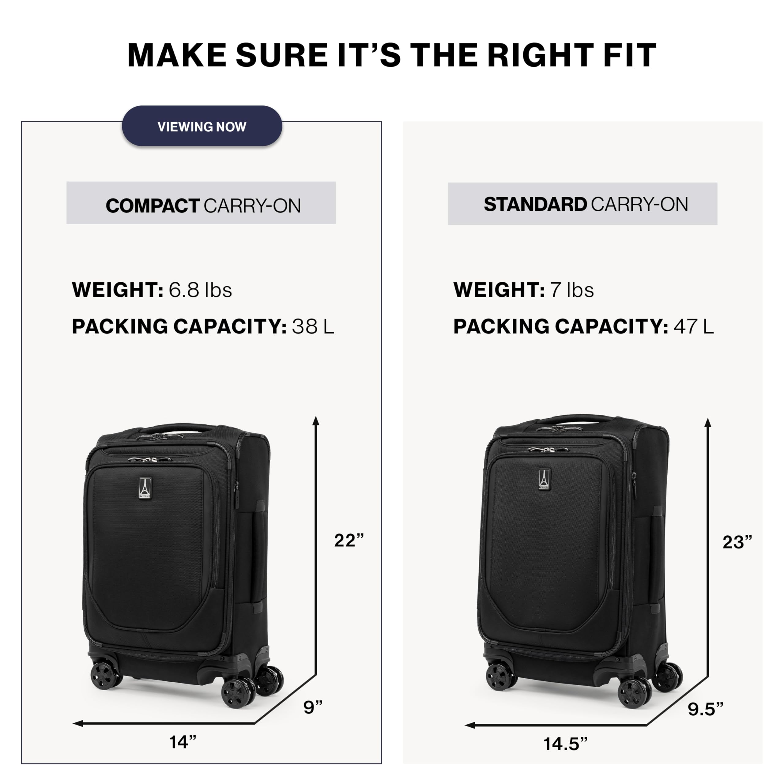 travelpro-crew-classic-lightweight-softside-expandable-carry-on-luggage-8-wheel- image 3