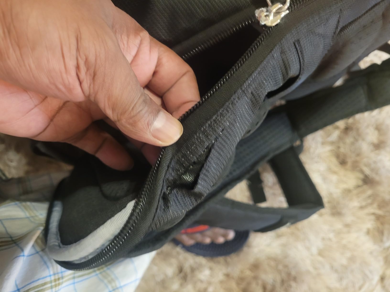 Solid backpack