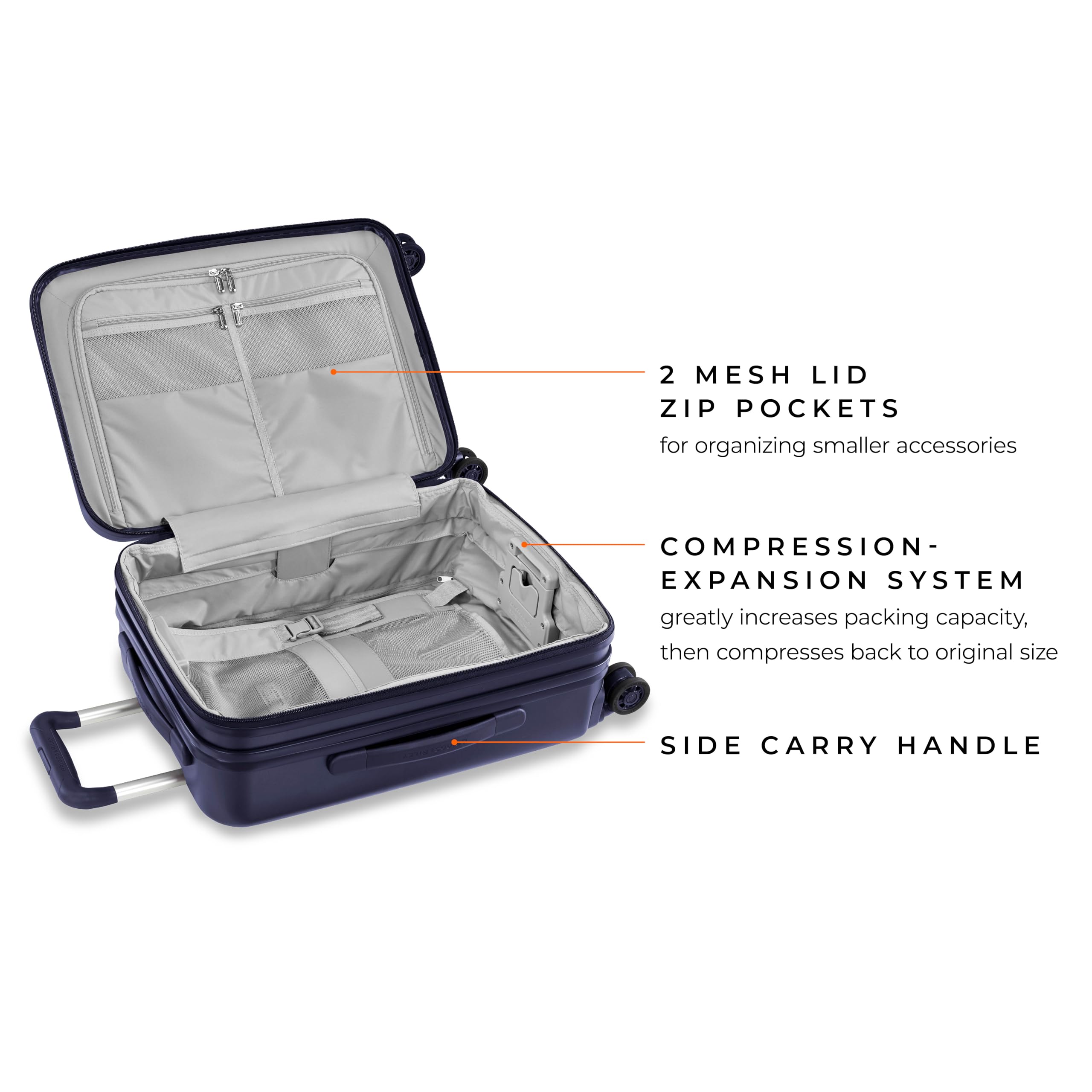 briggs-riley-sympatico-hardside-international-spinner-luggage-matte-navy-21-inch image 3