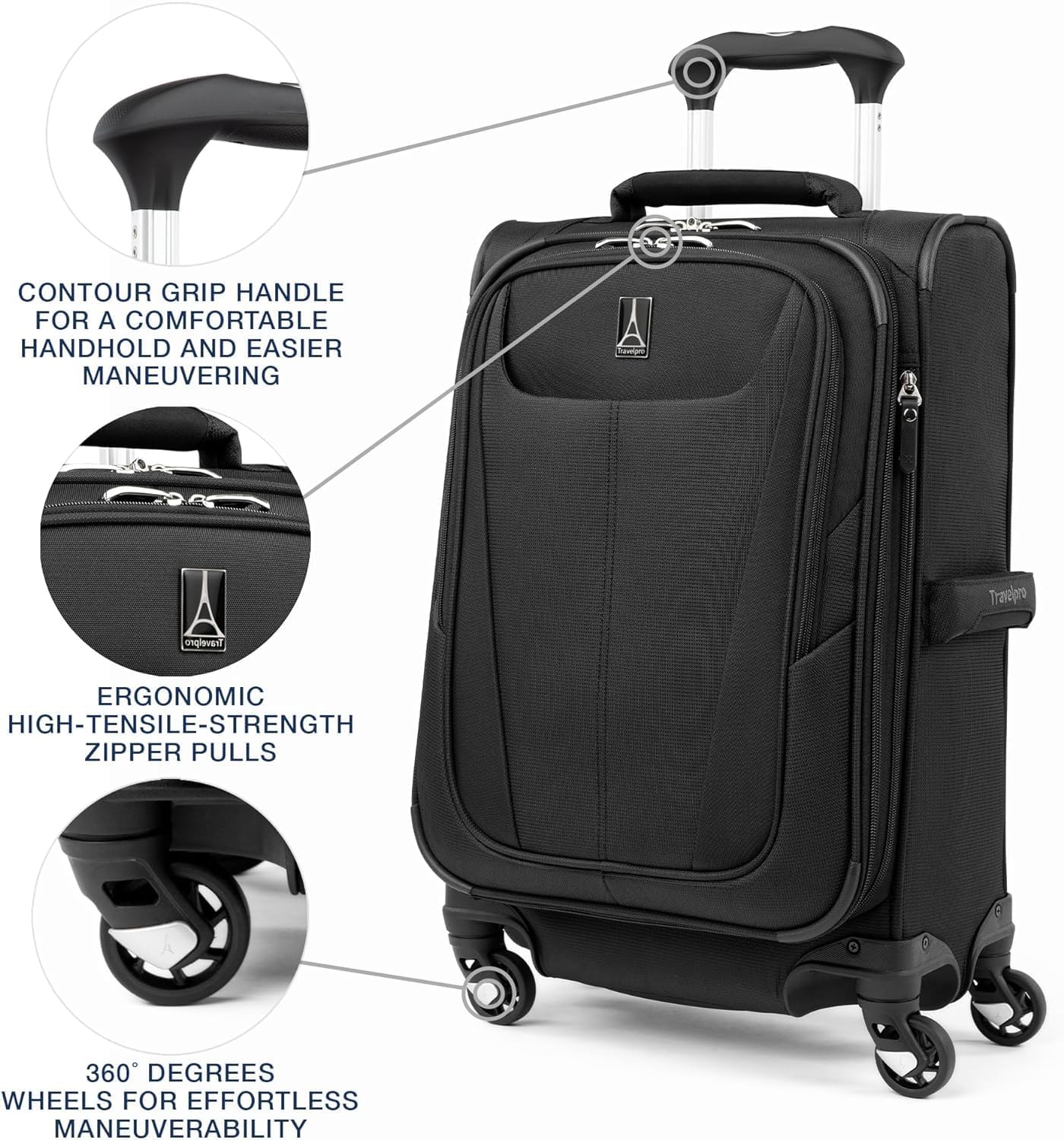 travelpro-maxlite-5-softside-expandable-luggage-with-4-spinner-wheels-lightweigh image 5