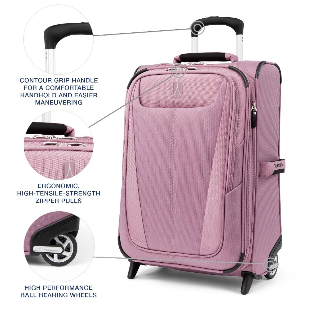 travelpro-maxlite-5-softside-expandable-upright-2-wheel-carry-on-luggage-lightwe image 2