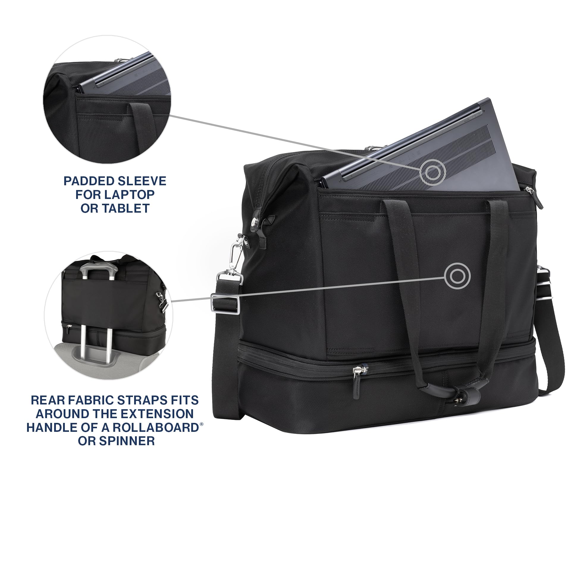 travelpro-platinum-elite-drop-bottom-weekender-bag-expandable-fits-15-laptop-men image 4