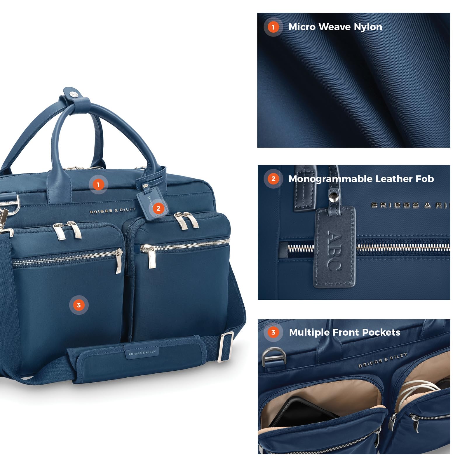 briggs-riley-rhapsody-multi-pocket-cabin-bag-carry-on-travel-bag-with-multiple-p image 2