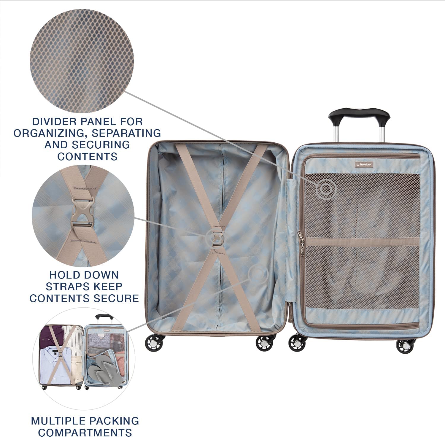 travelpro-maxlite-5-hardside-spinner-wheel-luggage-brushed-champagne-carry-on-21 image 4