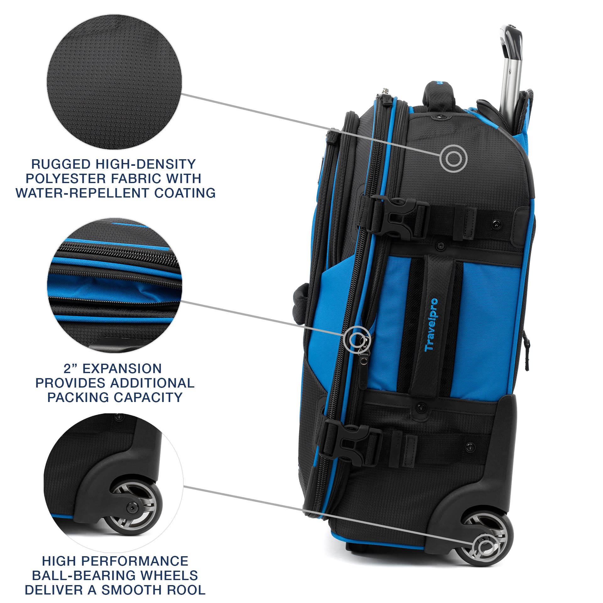 travelpro-bold-softside-2-piece-set-22-expandable-2-wheel-carry-on-backpack-blue image 6