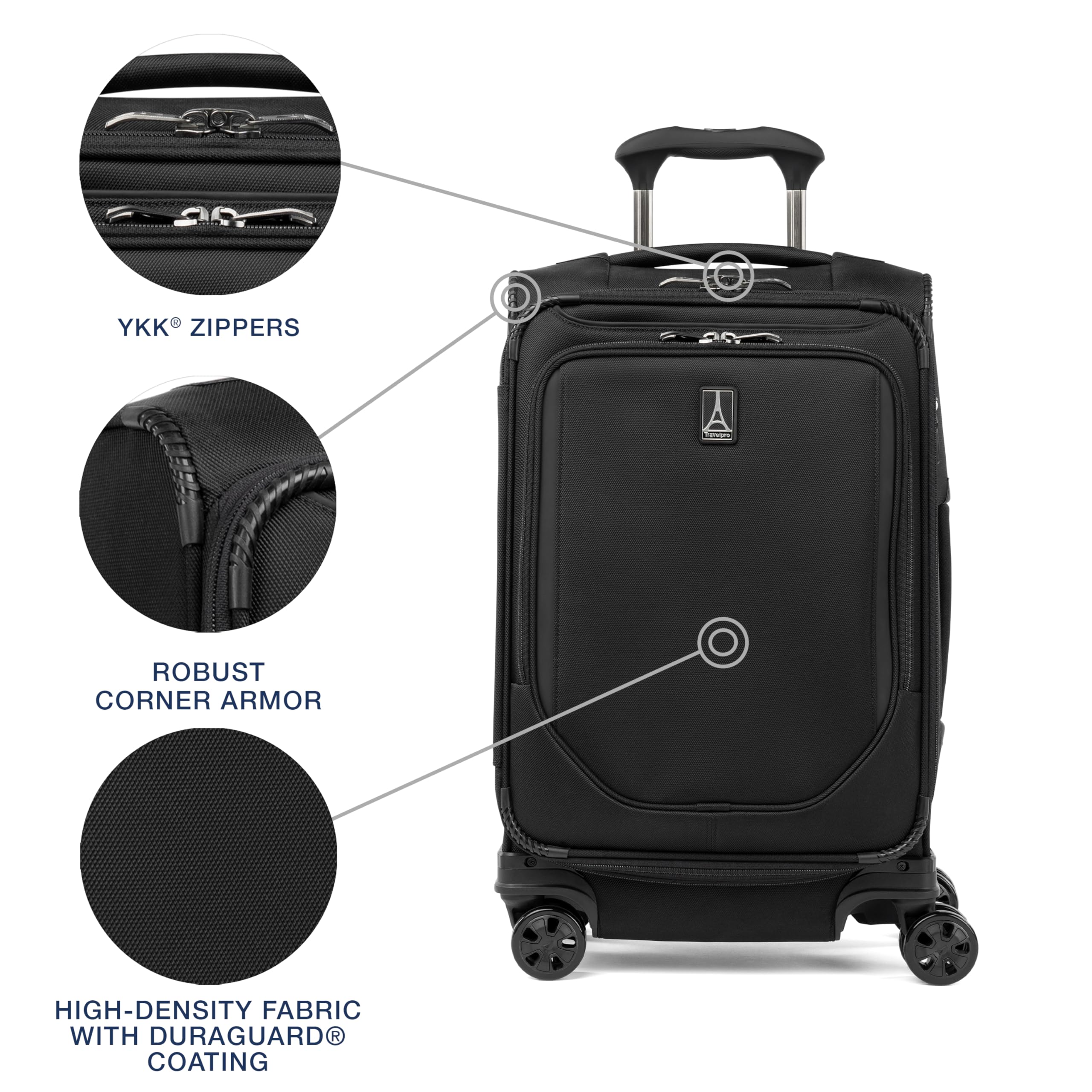 travelpro-crew-classic-lightweight-softside-expandable-carry-on-luggage-8-wheel- image 5
