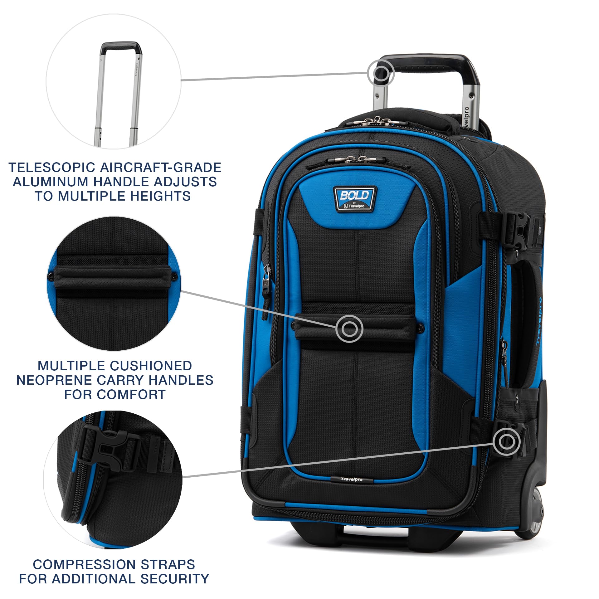 travelpro-bold-softside-2-piece-set-22-expandable-2-wheel-carry-on-backpack-blue image 4