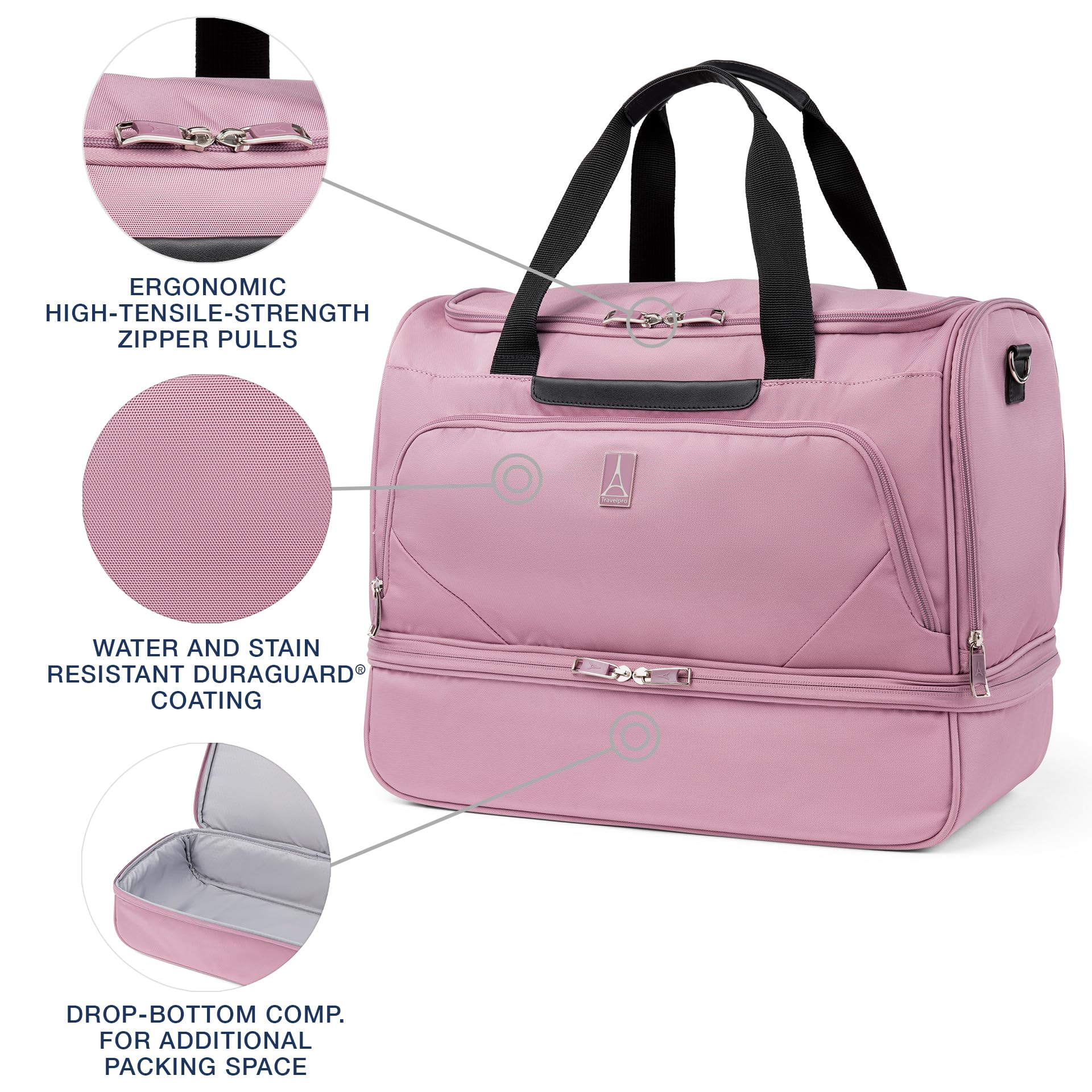 travelpro-maxlite-5-carry-on-weekender-with-drop-bottom-compartment-lightweight- image 5