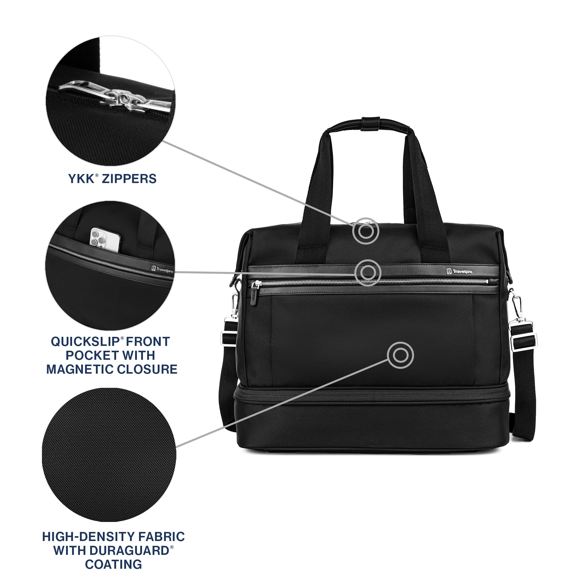 travelpro-platinum-elite-drop-bottom-weekender-bag-expandable-fits-15-laptop-men image 2