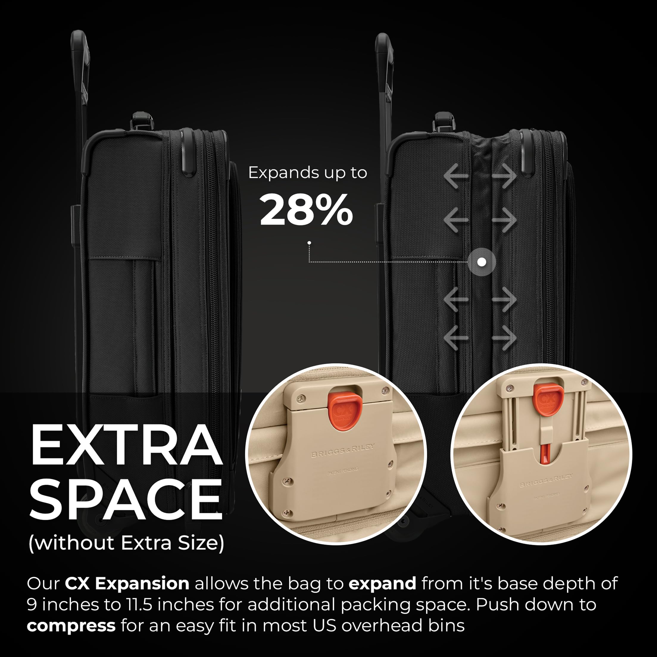 briggs-riley-essential-22-carry-on-expandable-spinner-compression-packing-cube-s image 3