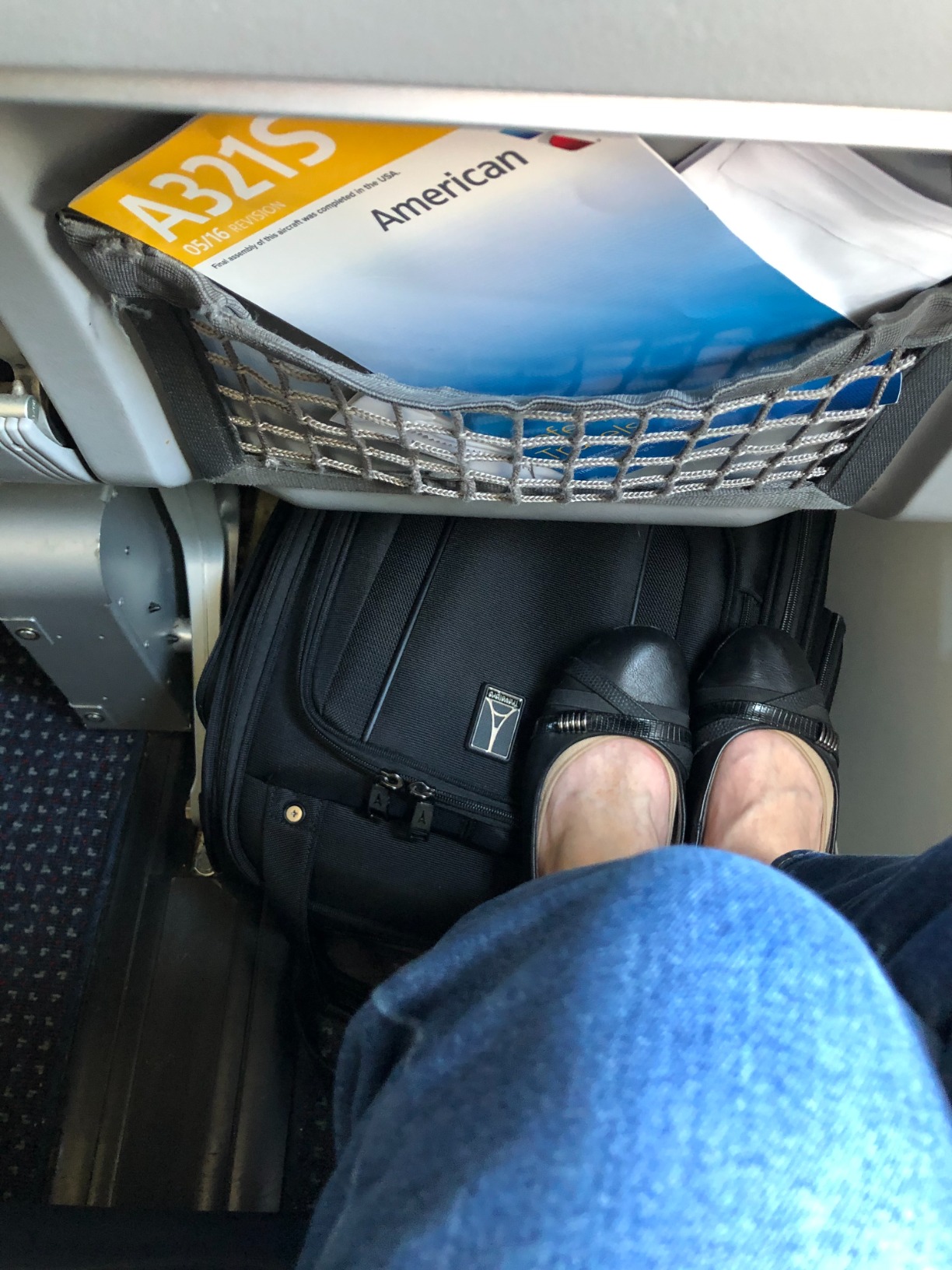 Fits under the seat