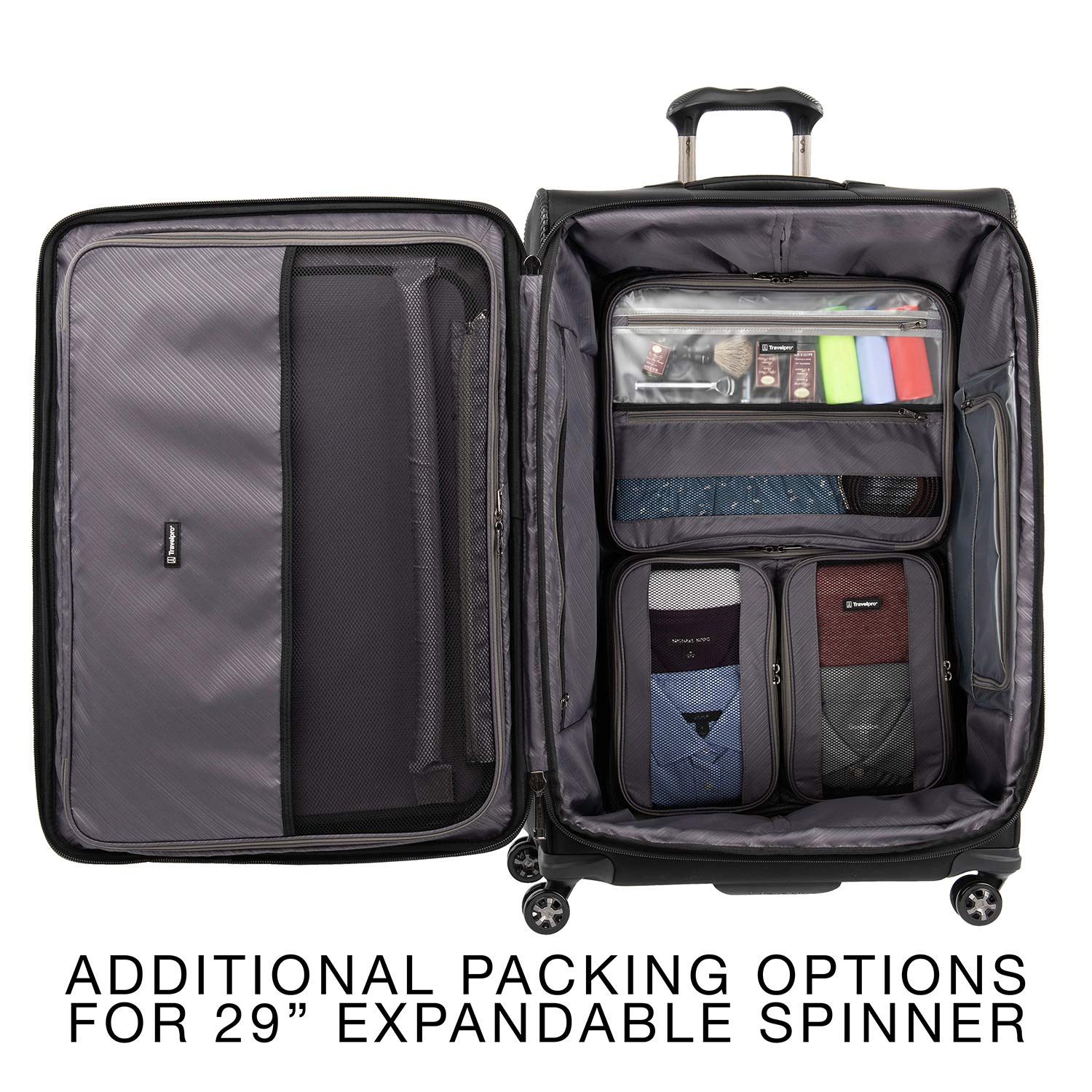 travelpro-crew-versapack-packing-cubes-organizer-max-size-grey image 2