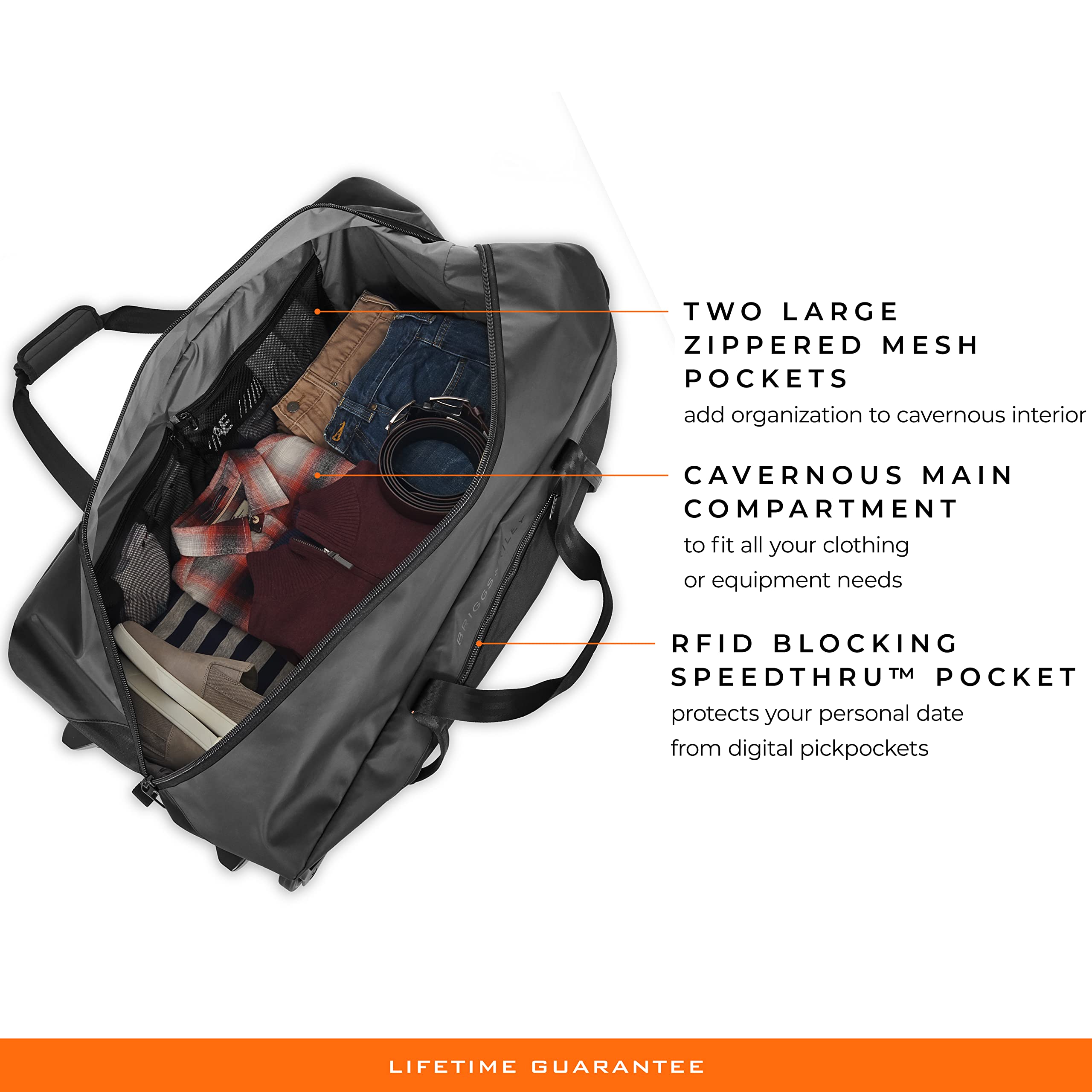 briggs-riley-zdx-extra-large-rolling-duffle-32-black-2-wheeled-duffle-for-maximu image 3