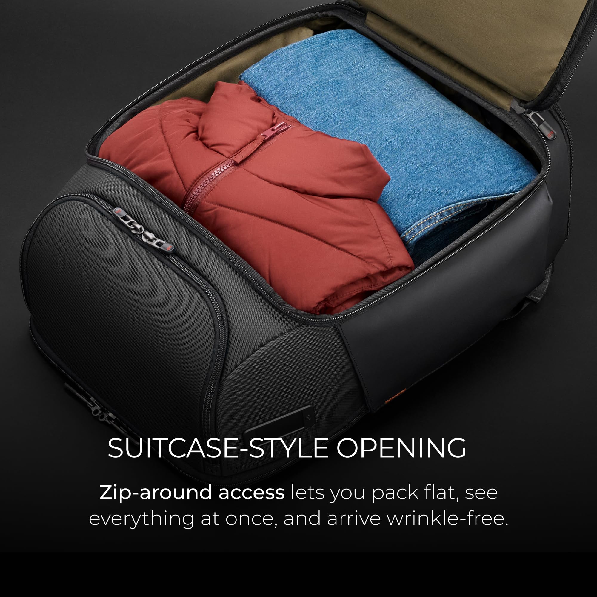 briggs-riley-zdx-u-zip-travel-backpack-carry-on-with-shoe-compartment-17-laptop- image 3