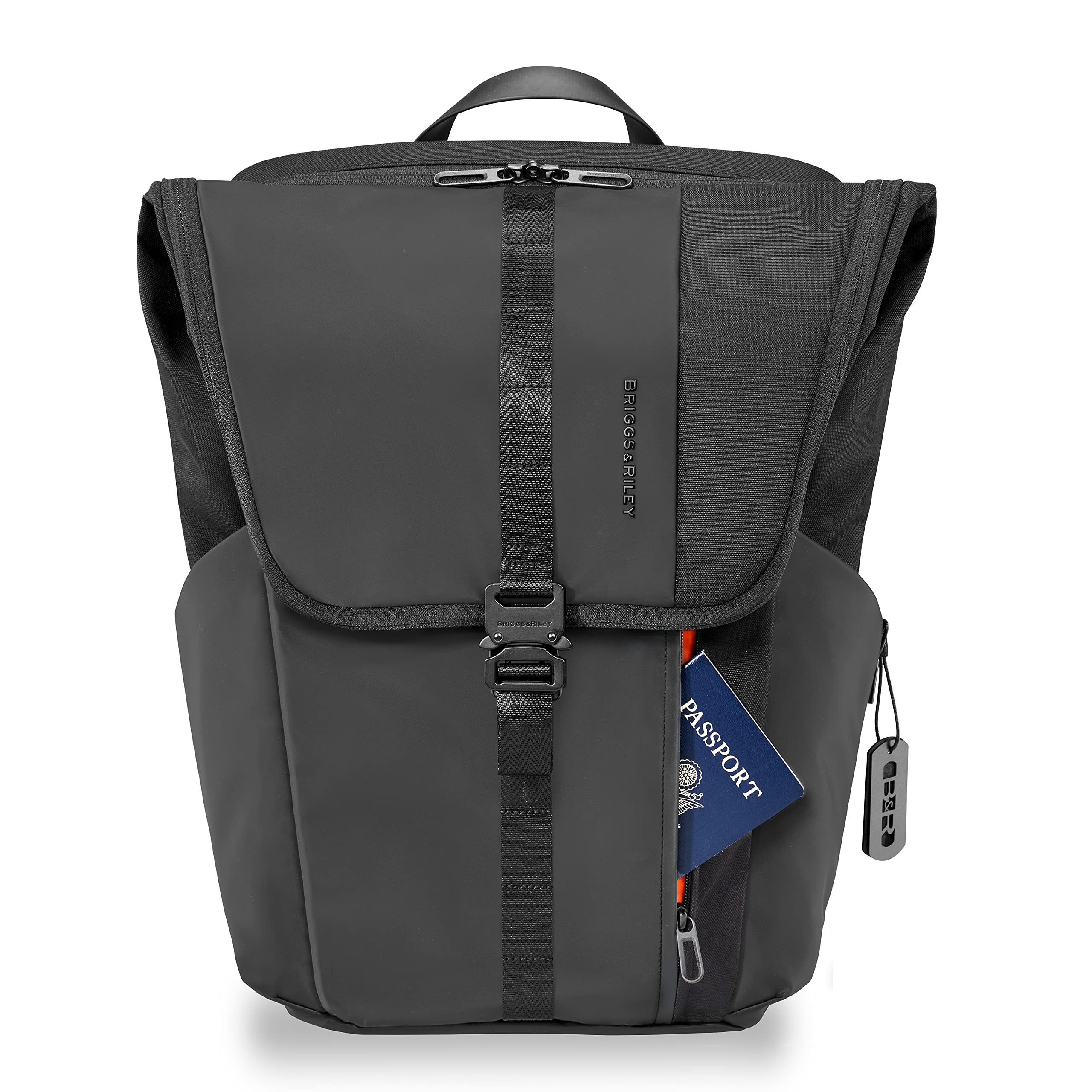 briggs-riley-delve-large-fold-over-laptop-backpack-black-18-5-x-13-x-6-5 image 8