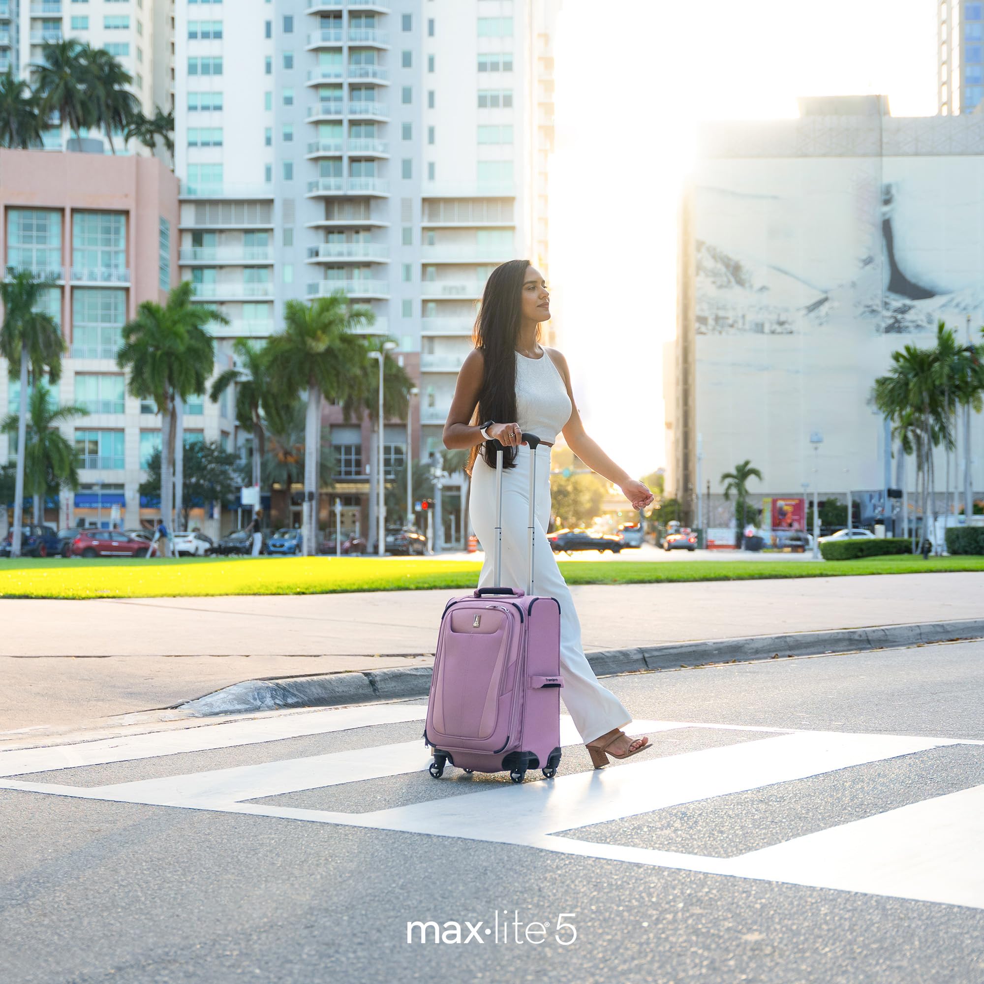 travelpro-maxlite-5-softside-expandable-21-inch-carry-on-spinner-suitcase-orchid image 2
