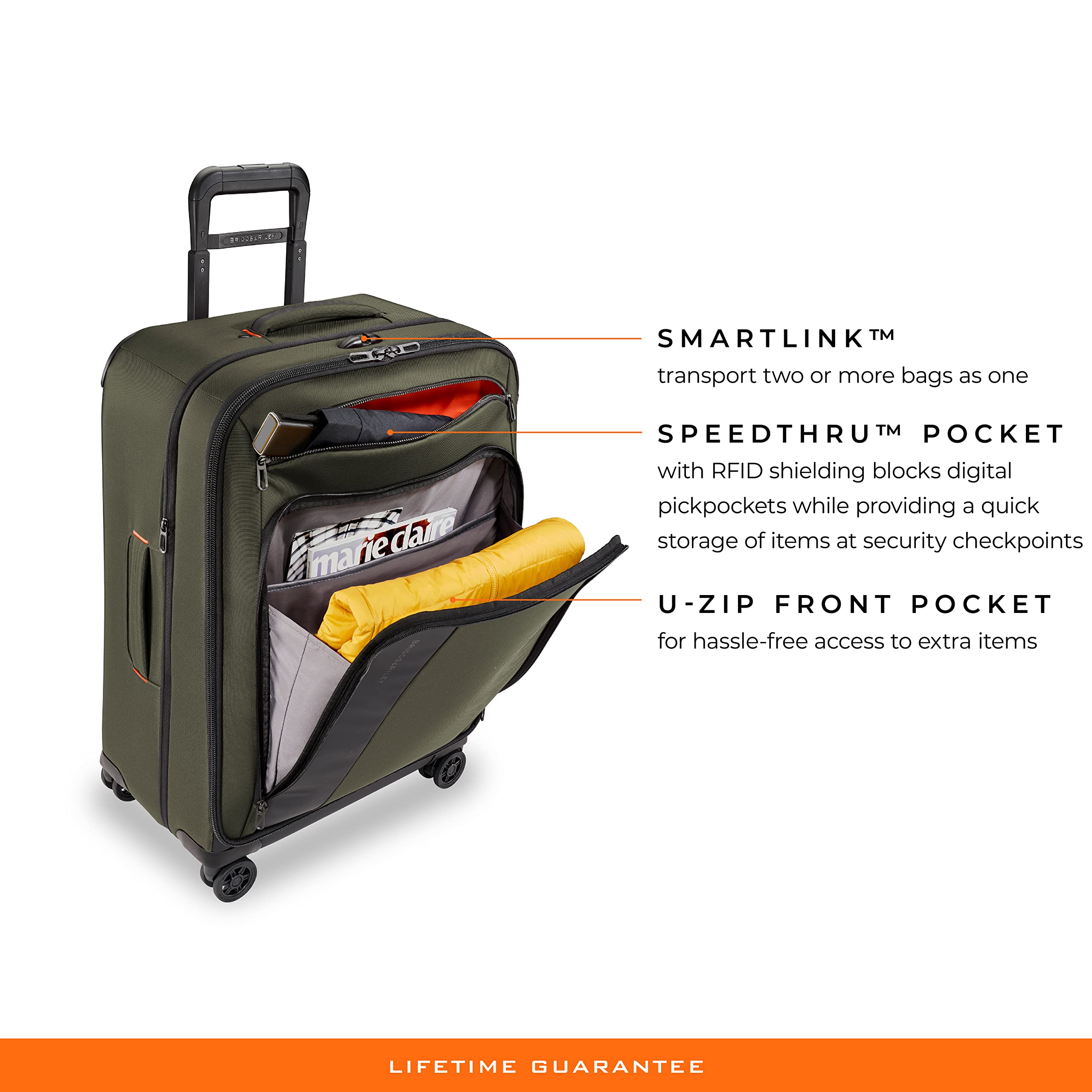 briggs-riley-zdx-26-medium-expandable-spinner-checked-luggage-hunter image 3