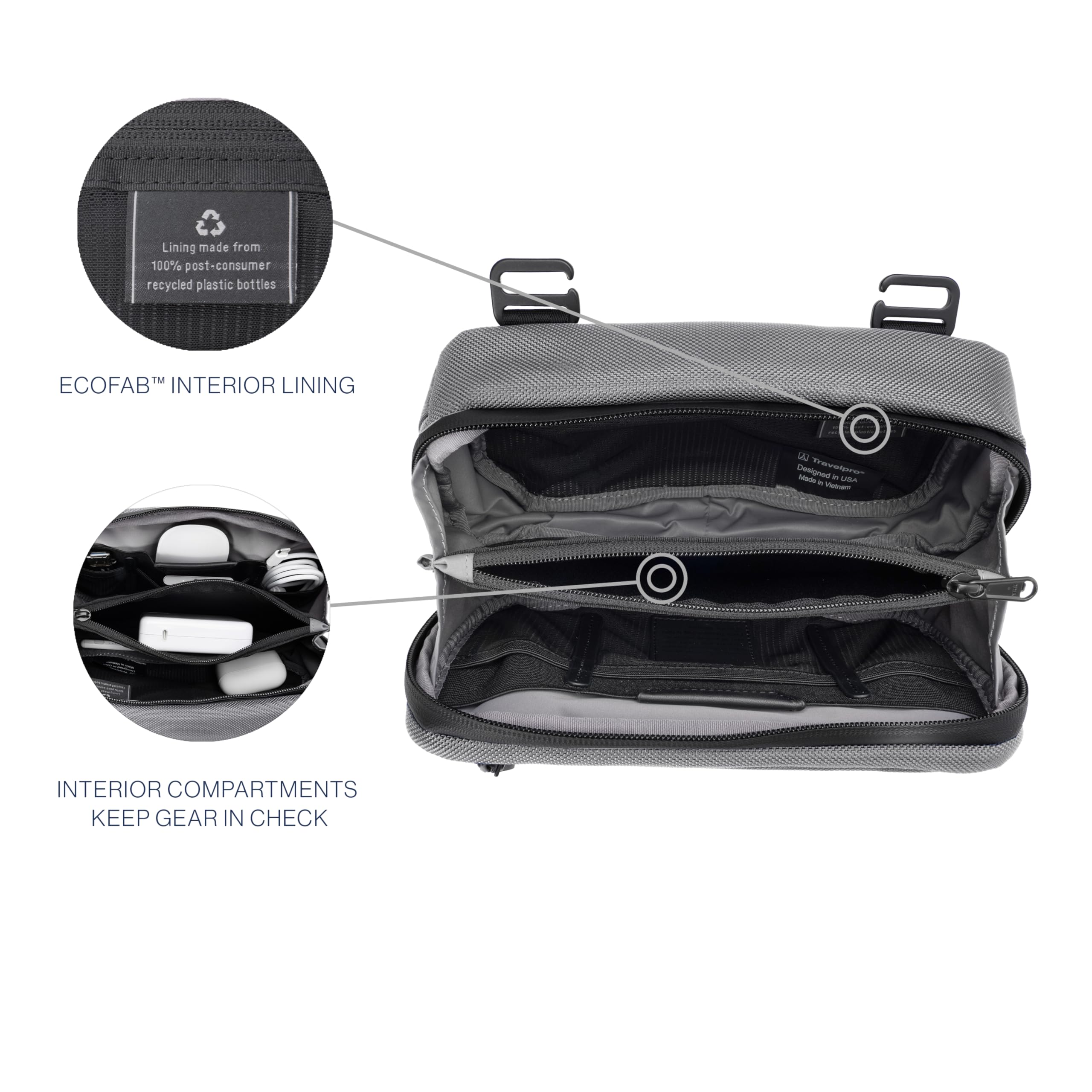 travelpro-altitude-travel-essentials-organization-kit-falcon-grey-men-and-women- image 3