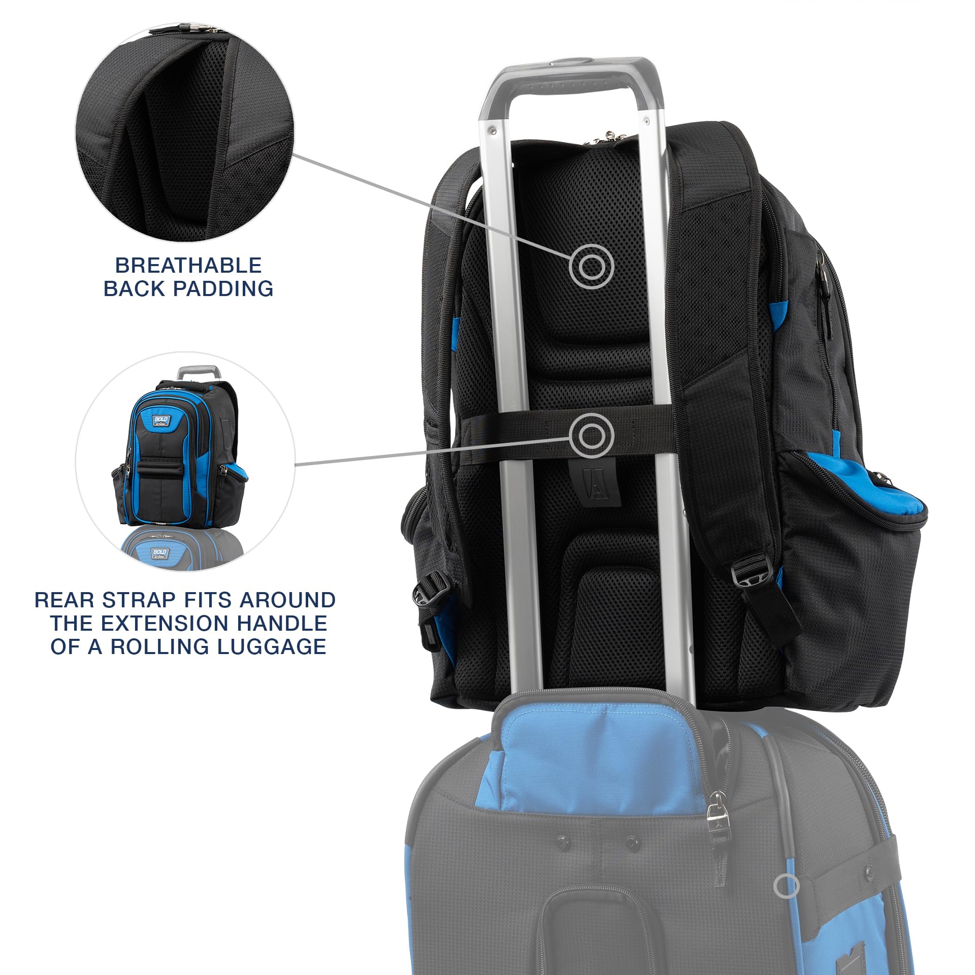 travelpro-bold-softside-2-piece-set-22-expandable-2-wheel-carry-on-backpack-blue image 7