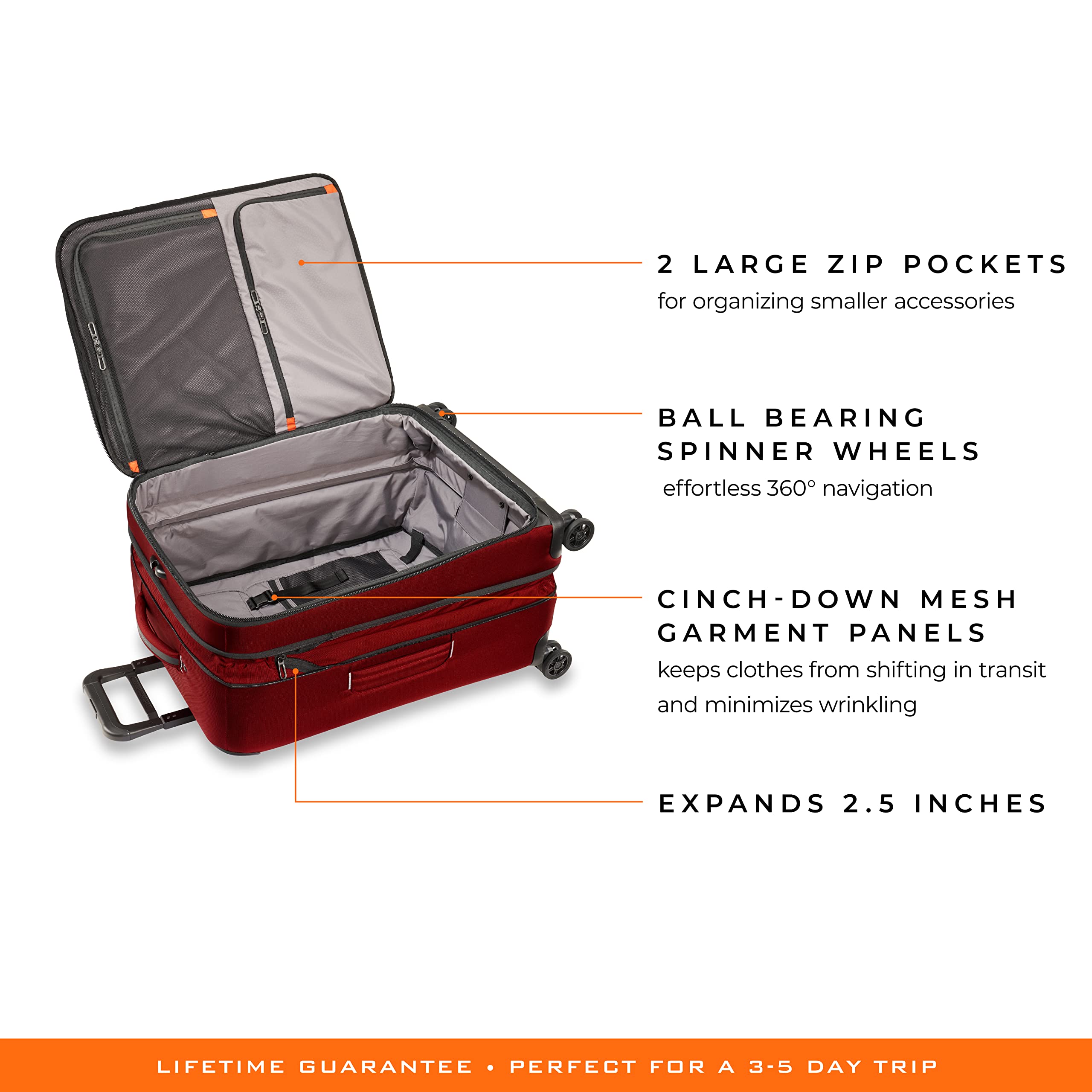 briggs-riley-zdx-expandable-luggage-with-4-spinner-wheels-brick-checked-medium-2 image 3