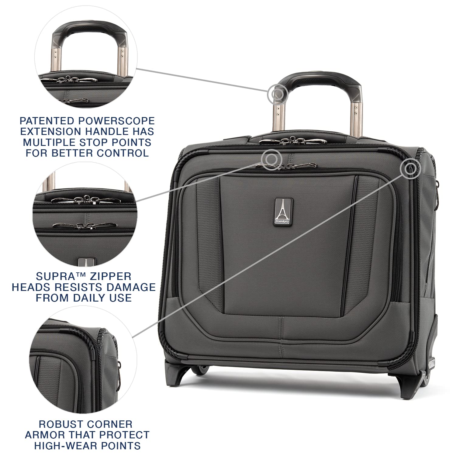 travelpro-crew-versapack-carry-on-2-wheel-upright-rolling-tote-fits-14-laptop-or image 2