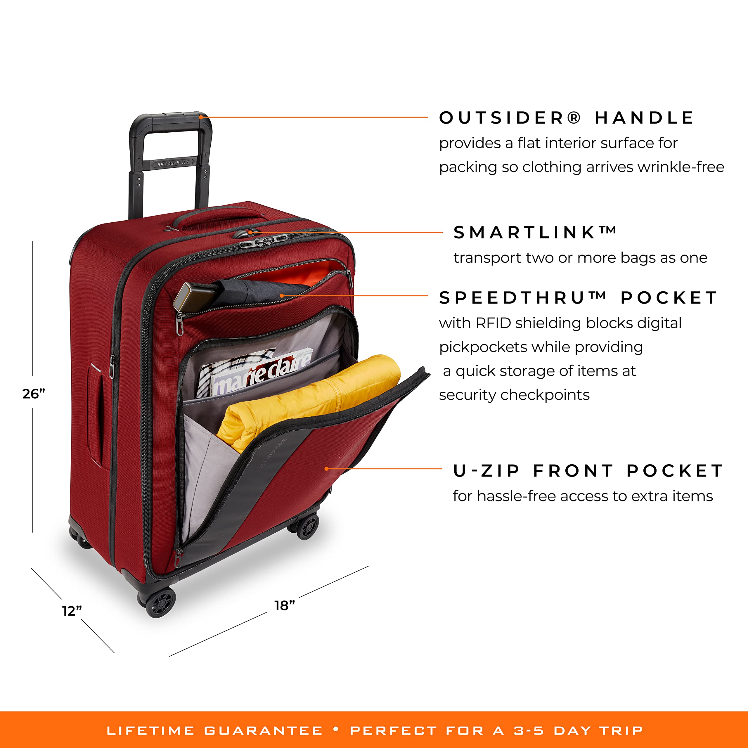 briggs-riley-zdx-expandable-luggage-with-4-spinner-wheels-brick-checked-medium-2 image 2