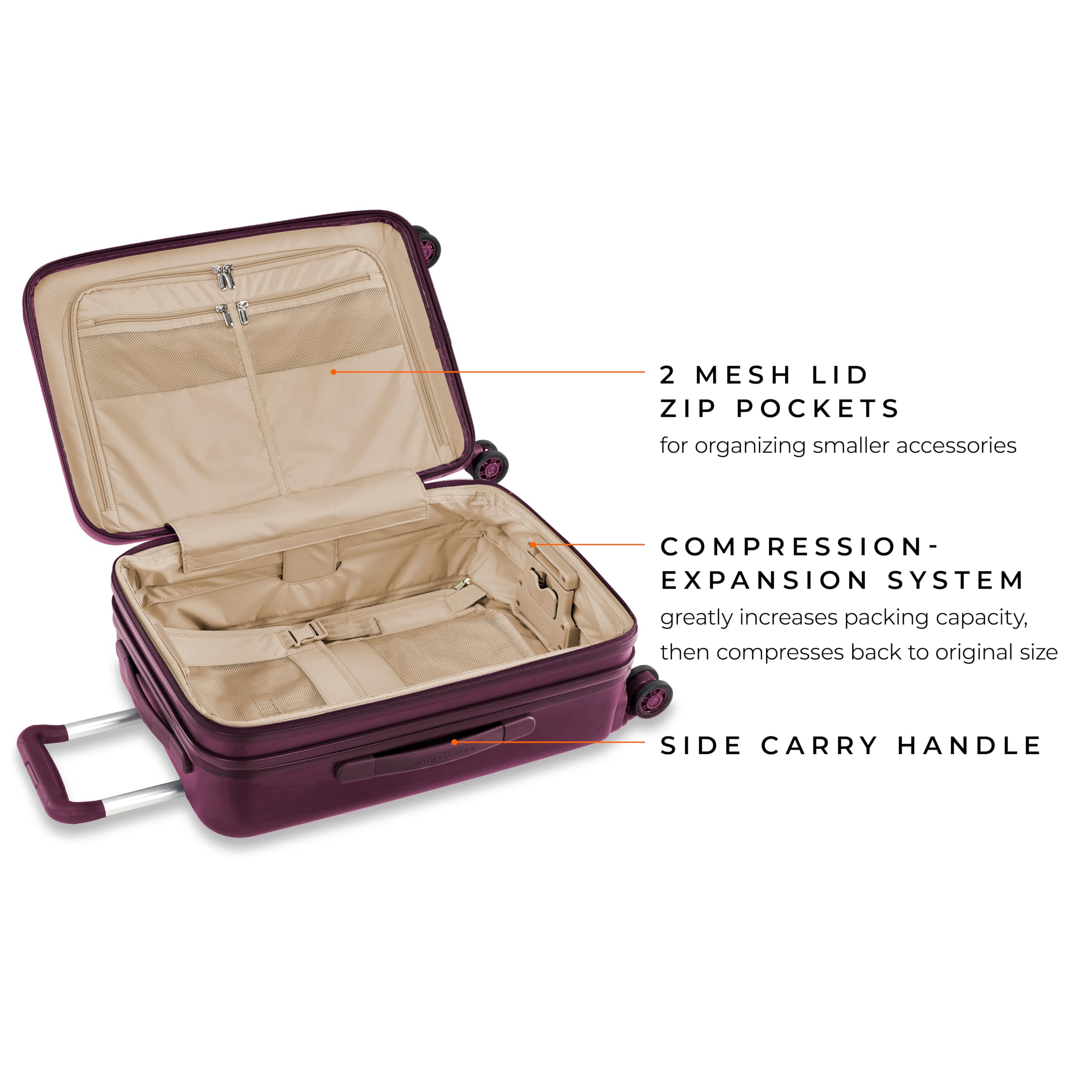 briggs-riley-sympatico-hardside-domestic-spinner-luggage-plum-22-inch-carry-on image 3