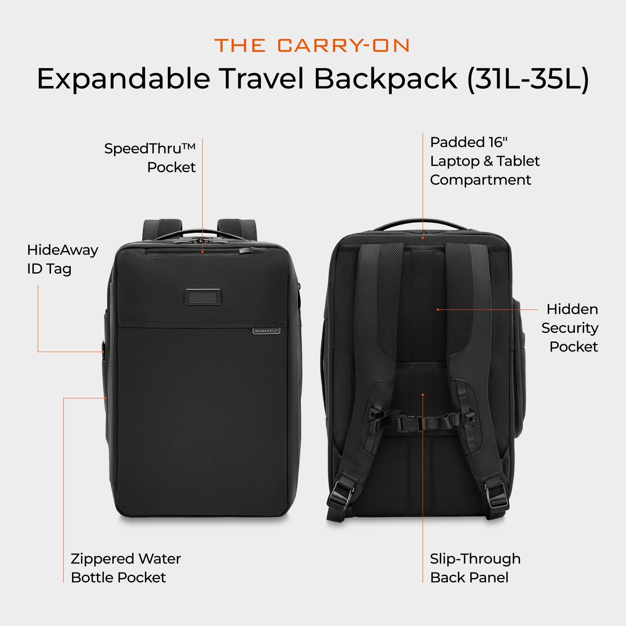 briggs-riley-baseline-convertible-backpack-carry-on-travel-backpack-with-3-way-c image 2