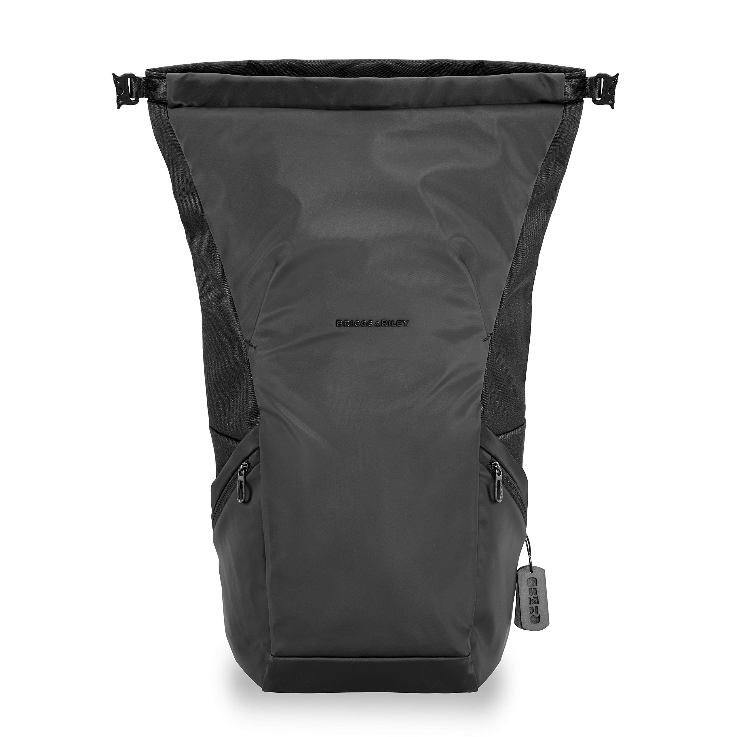 briggs-riley-delve-large-roll-top-laptop-backpack-black-water-resistant-fits-17- image 8