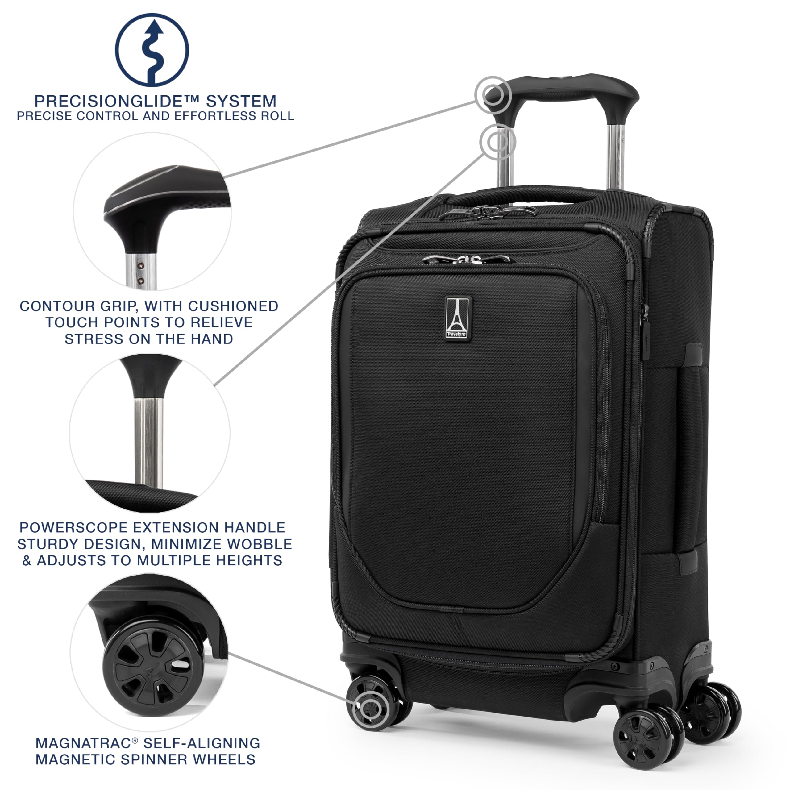 travelpro-crew-classic-lightweight-softside-expandable-carry-on-luggage-8-wheel- image 4