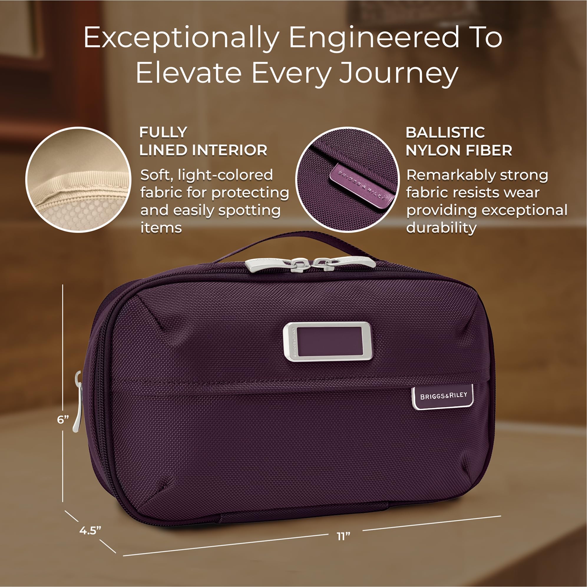 briggs-riley-baseline-toiletry-kit-dual-compartment-travel-organizer image 2